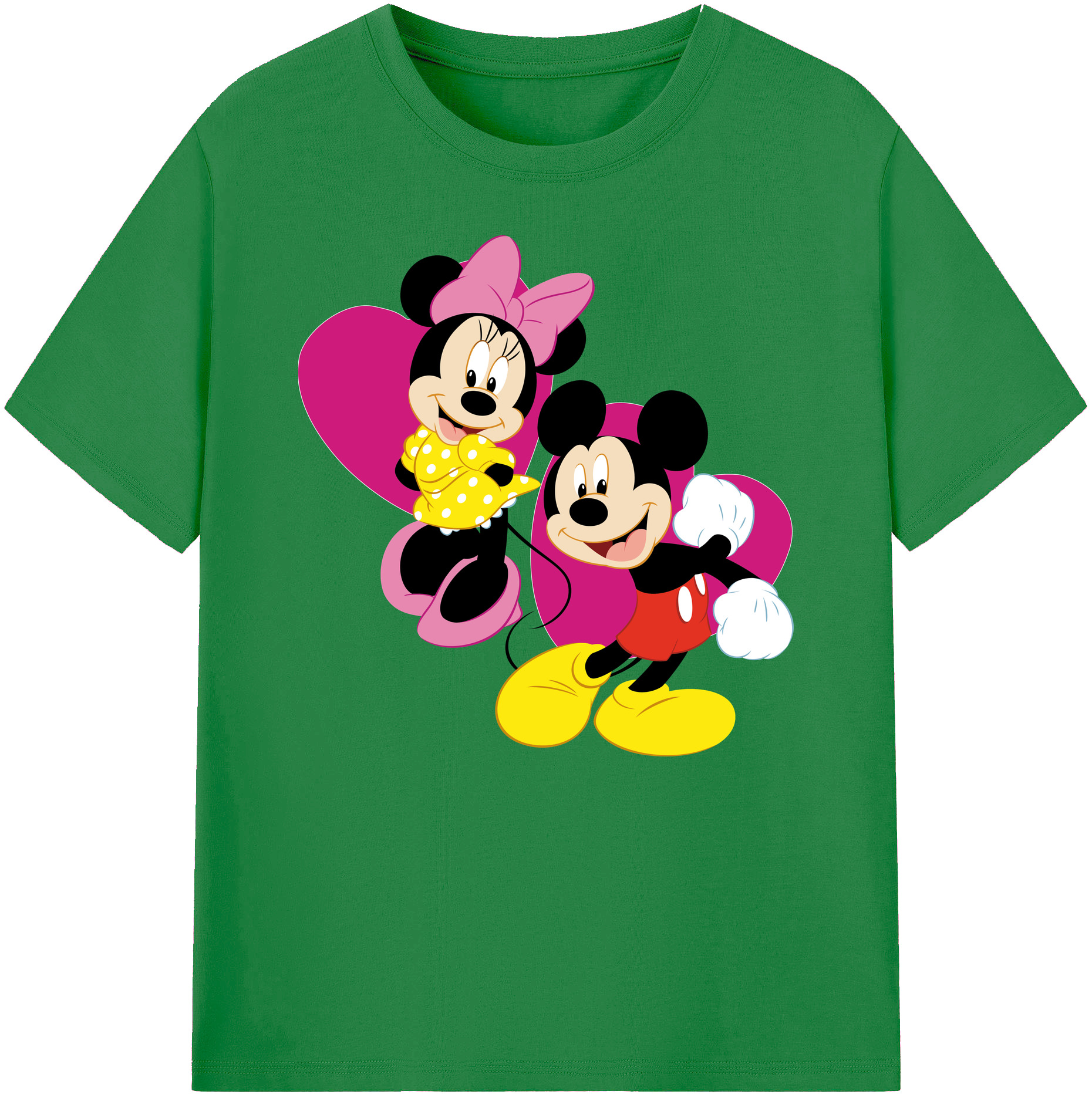 ミッキーマウス Mickey Mouse 綿100％ メンズ半袖Tシャツ｜肌触りやわらか＆通気性