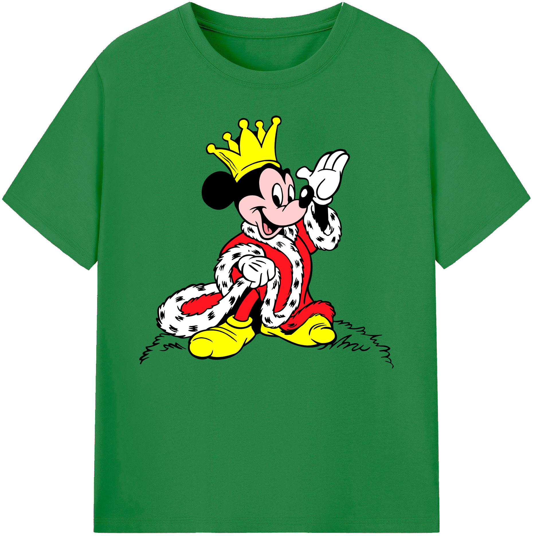 ミッキーマウス Mickey Mouse 綿100％ メンズ半袖Tシャツ｜肌触りやわらか＆通気性