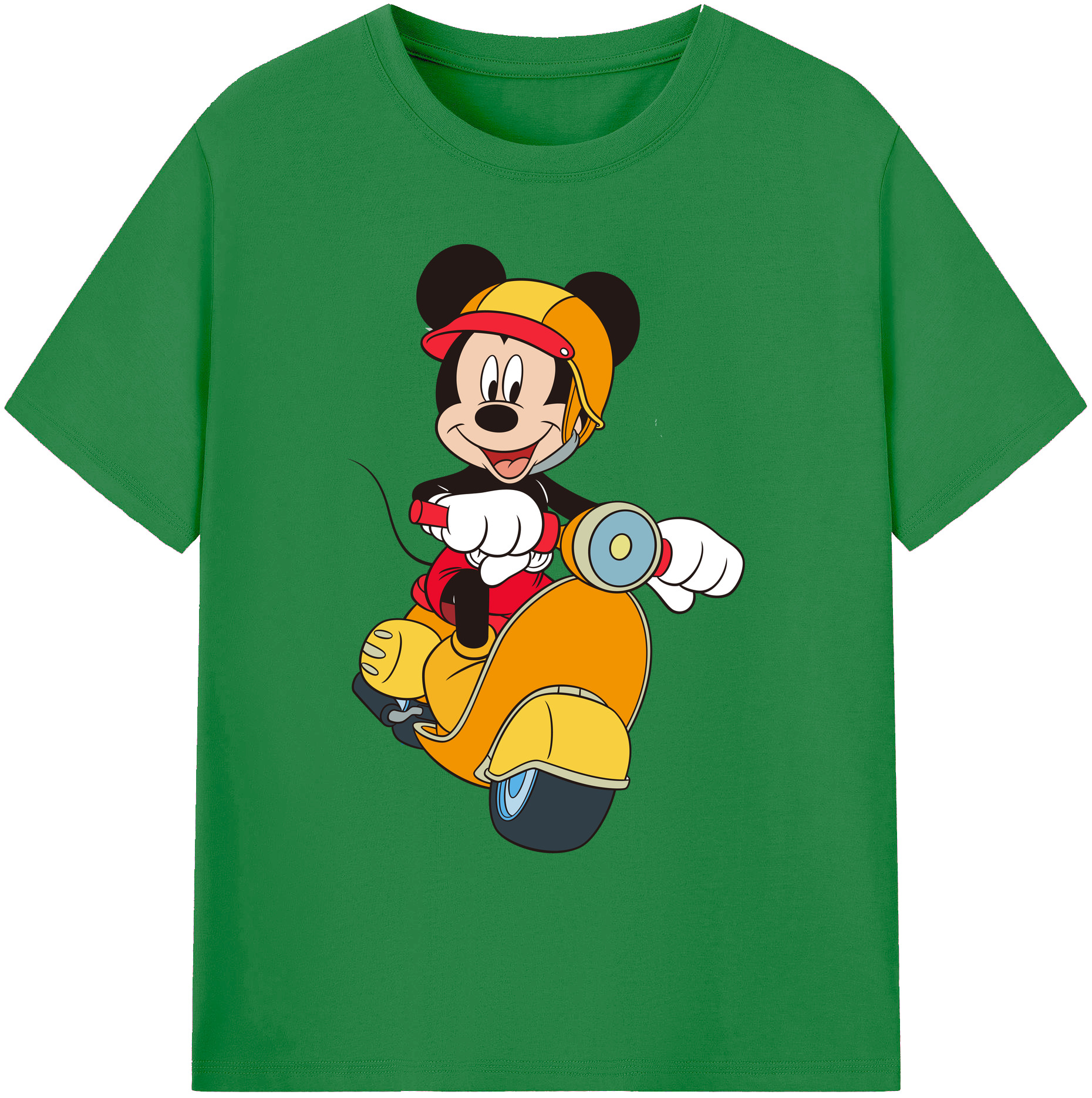 ミッキーマウス Mickey Mouse 綿100％ メンズ半袖Tシャツ｜肌触りやわらか＆通気性
