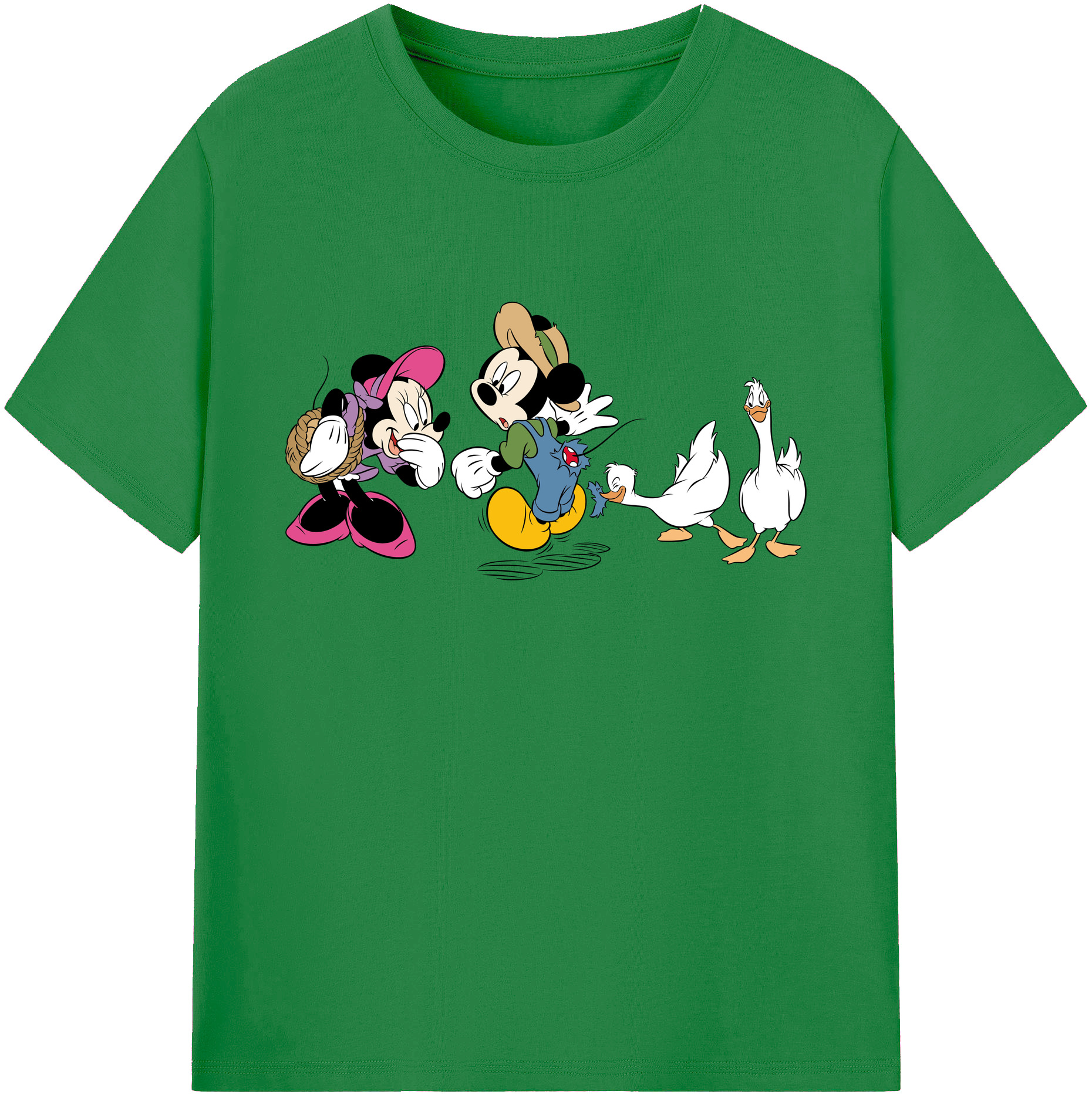 ミッキーマウス Mickey Mouse 綿100％ メンズ半袖Tシャツ｜肌触りやわらか＆通気性