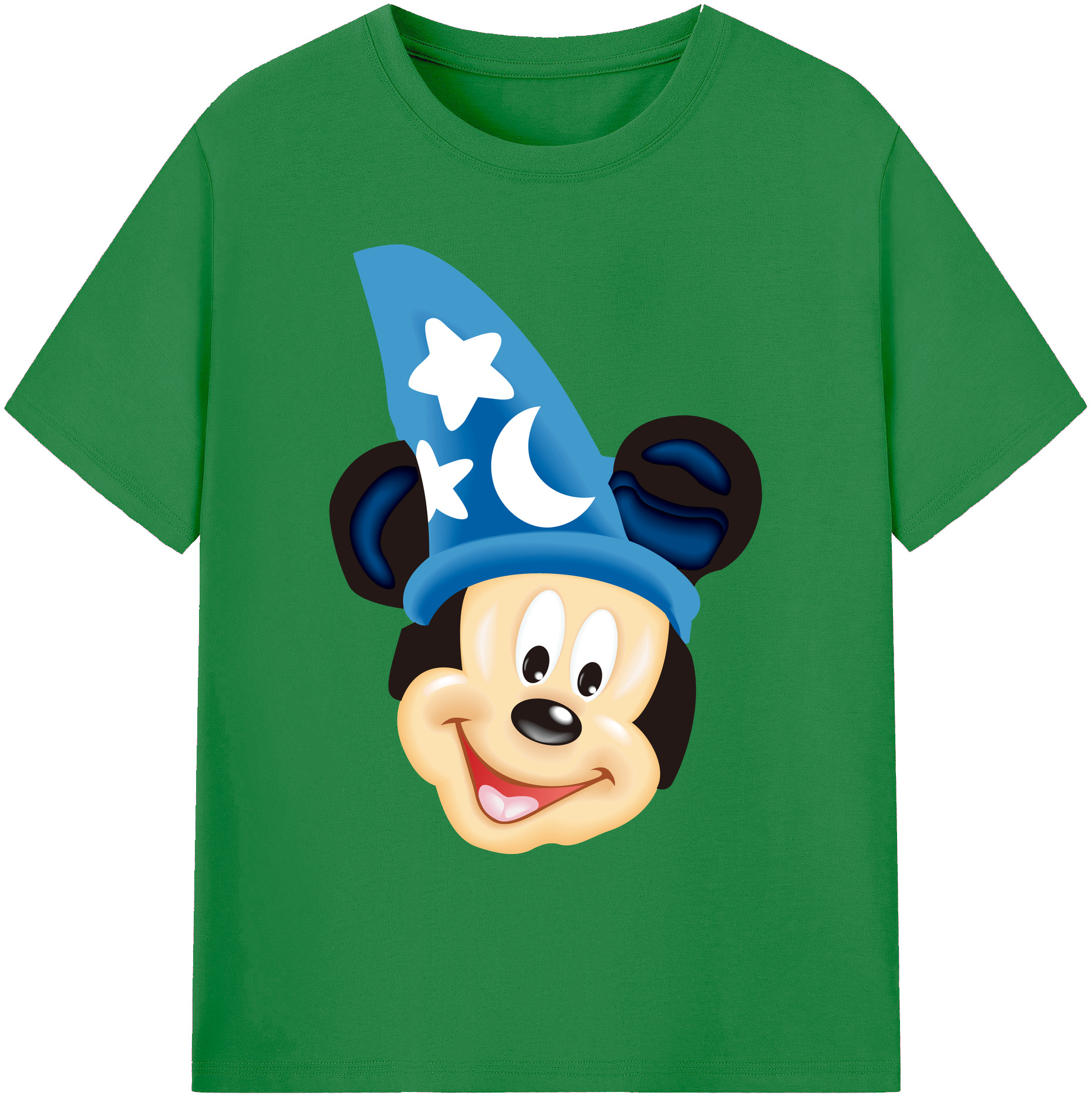 ミッキーマウス Mickey Mouse 綿100％ メンズ半袖Tシャツ｜肌触りやわらか＆通気性