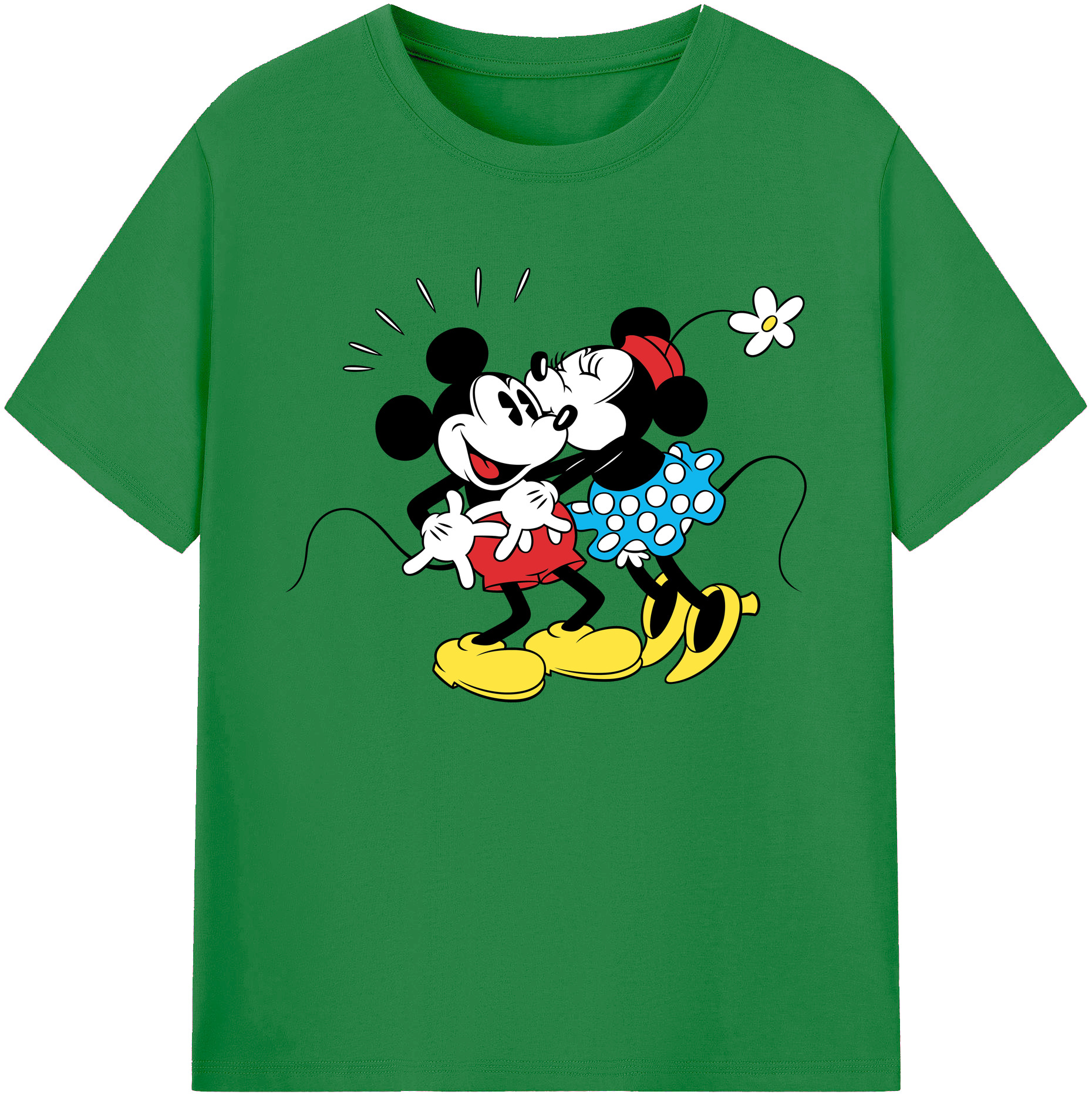 （画像用） ミッキーマウス Mickey Mouse 綿100％ メンズ半袖Tシャツ｜肌触りやわらか＆通気性