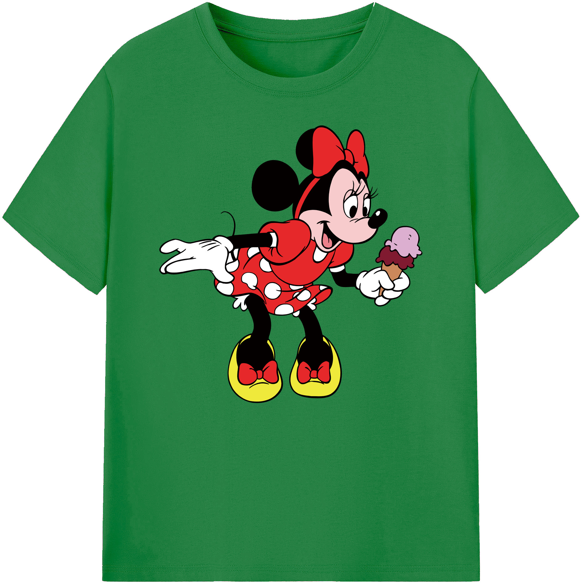 ミッキーマウス Mickey Mouse 綿100％ メンズ半袖Tシャツ｜肌触りやわらか＆通気性