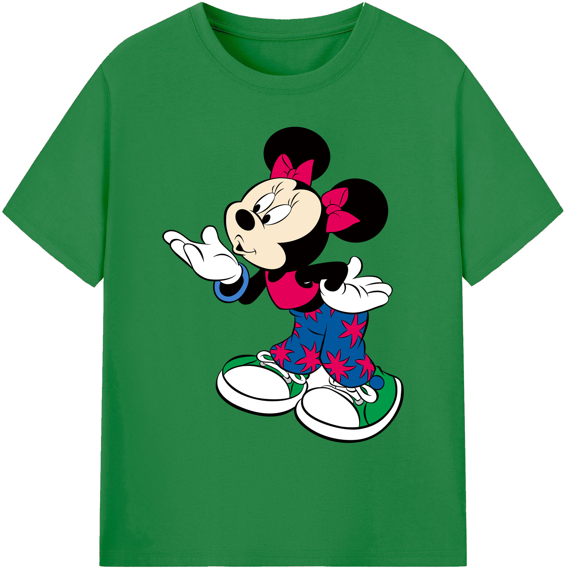 ミッキーマウス Mickey Mouse 綿100％ メンズ半袖Tシャツ｜肌触りやわらか＆通気性