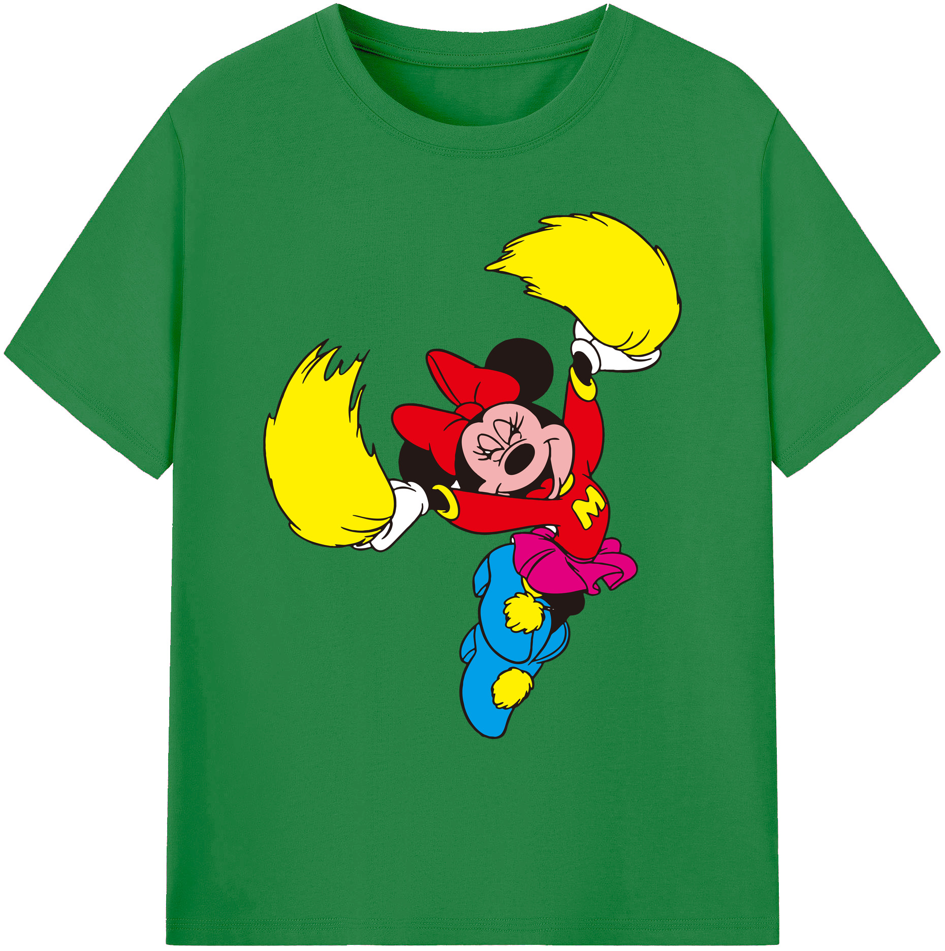 ミッキーマウス Mickey Mouse 綿100％ メンズ半袖Tシャツ｜肌触りやわらか＆通気性