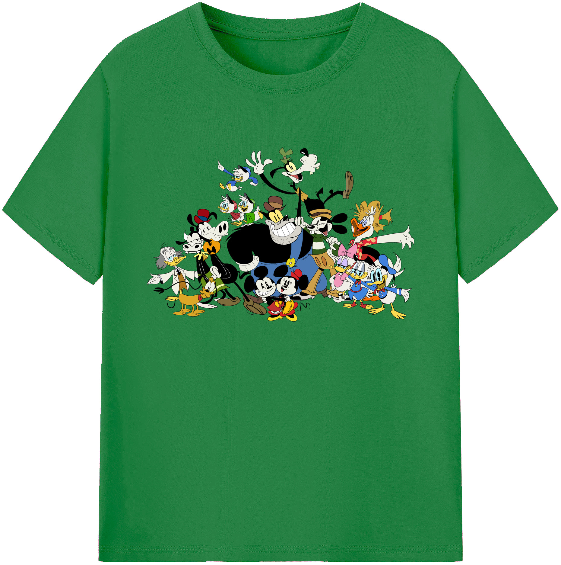 ミッキーマウス Mickey Mouse 綿100％ メンズ半袖Tシャツ｜肌触りやわらか＆通気性