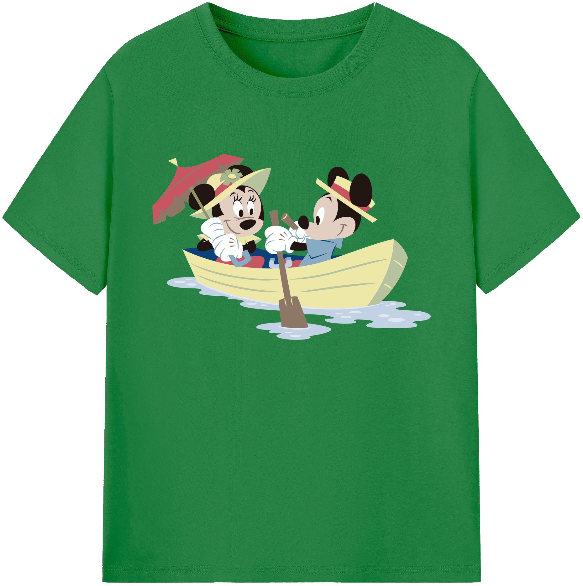 ミッキーマウス Mickey Mouse 綿100％ メンズ半袖Tシャツ｜肌触りやわらか＆通気性