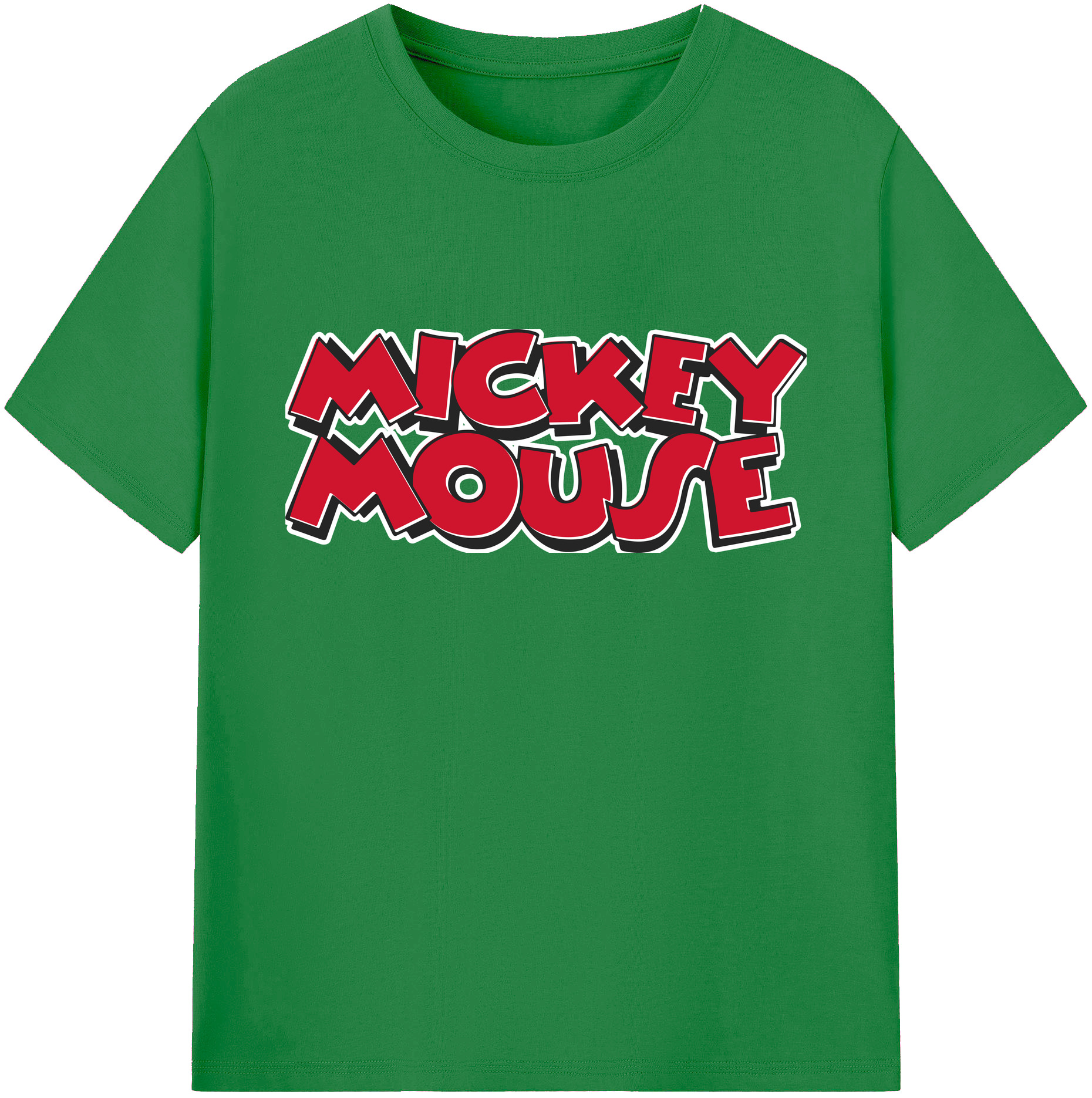ミッキーマウス Mickey Mouse 綿100％ メンズ半袖Tシャツ｜肌触りやわらか＆通気性