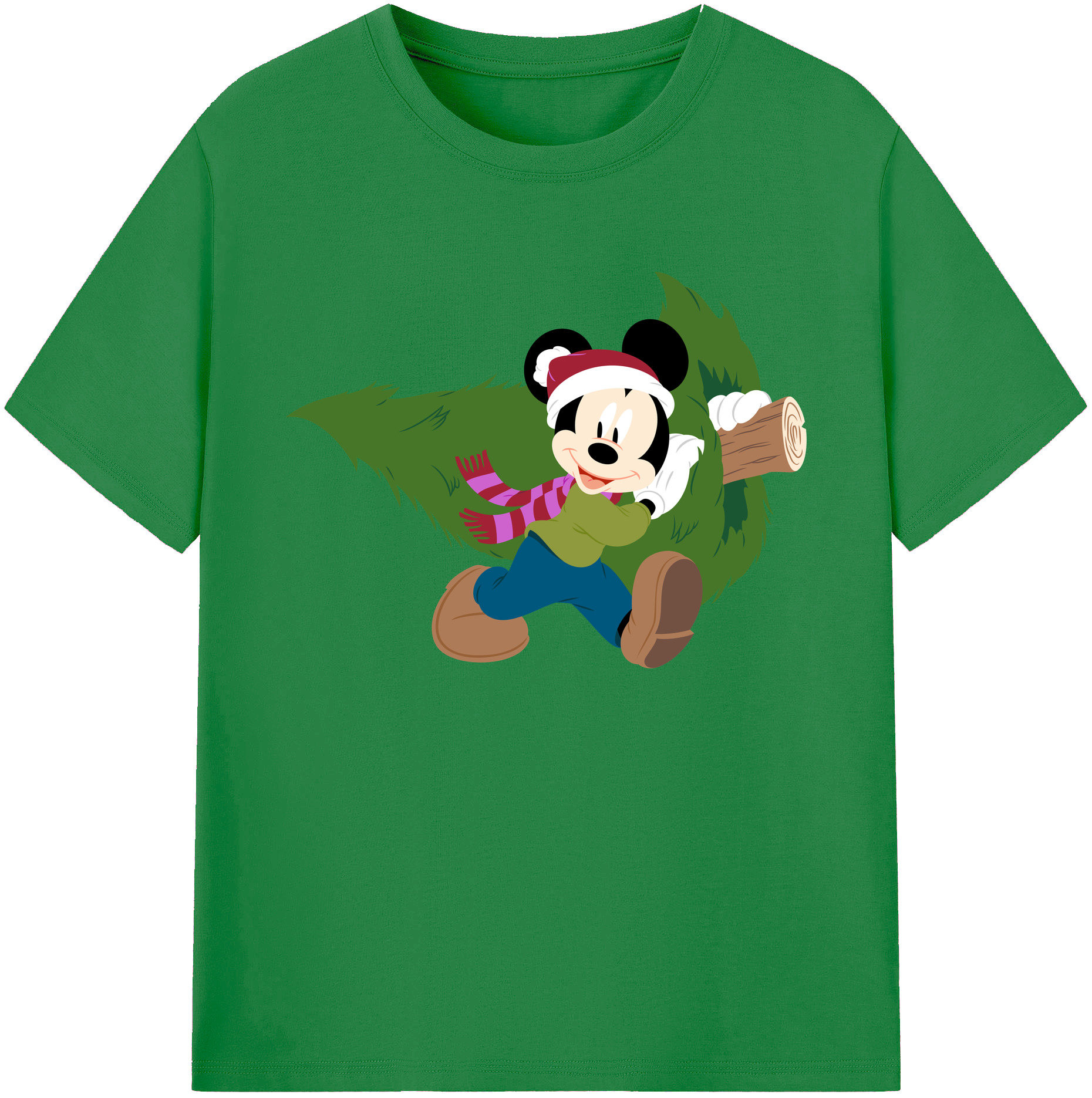 ミッキーマウス Mickey Mouse 綿100％ メンズ半袖Tシャツ｜肌触りやわらか＆通気性