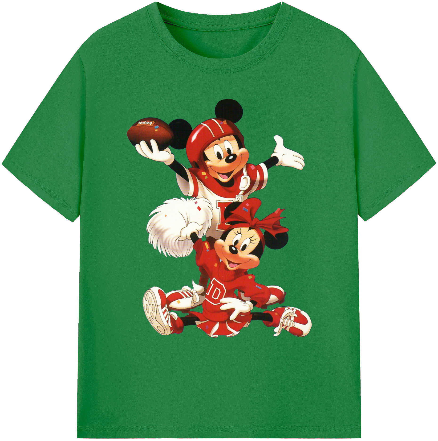 ミッキーマウス Mickey Mouse 綿100％ メンズ半袖Tシャツ｜肌触りやわらか＆通気性
