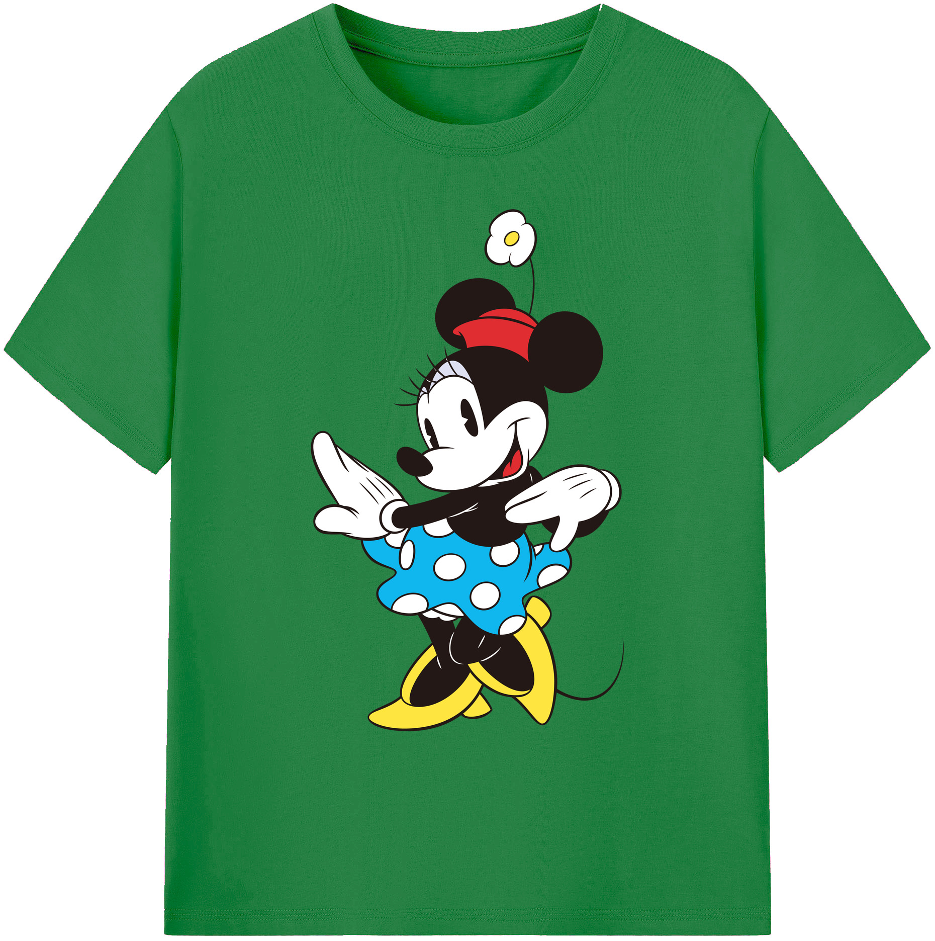 ミッキーマウス Mickey Mouse 綿100％ メンズ半袖Tシャツ｜肌触りやわらか＆通気性
