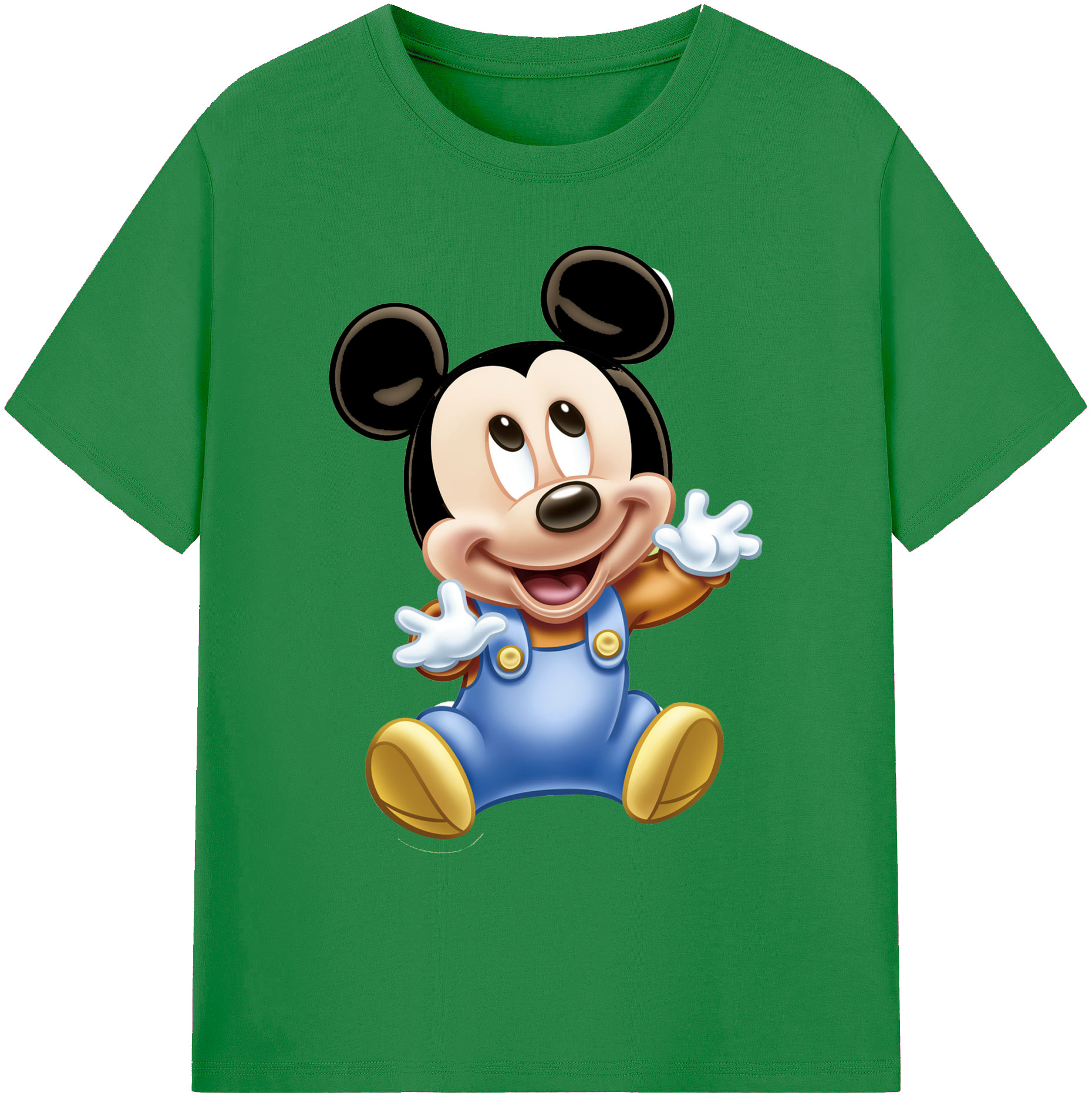 ミッキーマウス Mickey Mouse 綿100％ メンズ半袖Tシャツ｜肌触りやわらか＆通気性