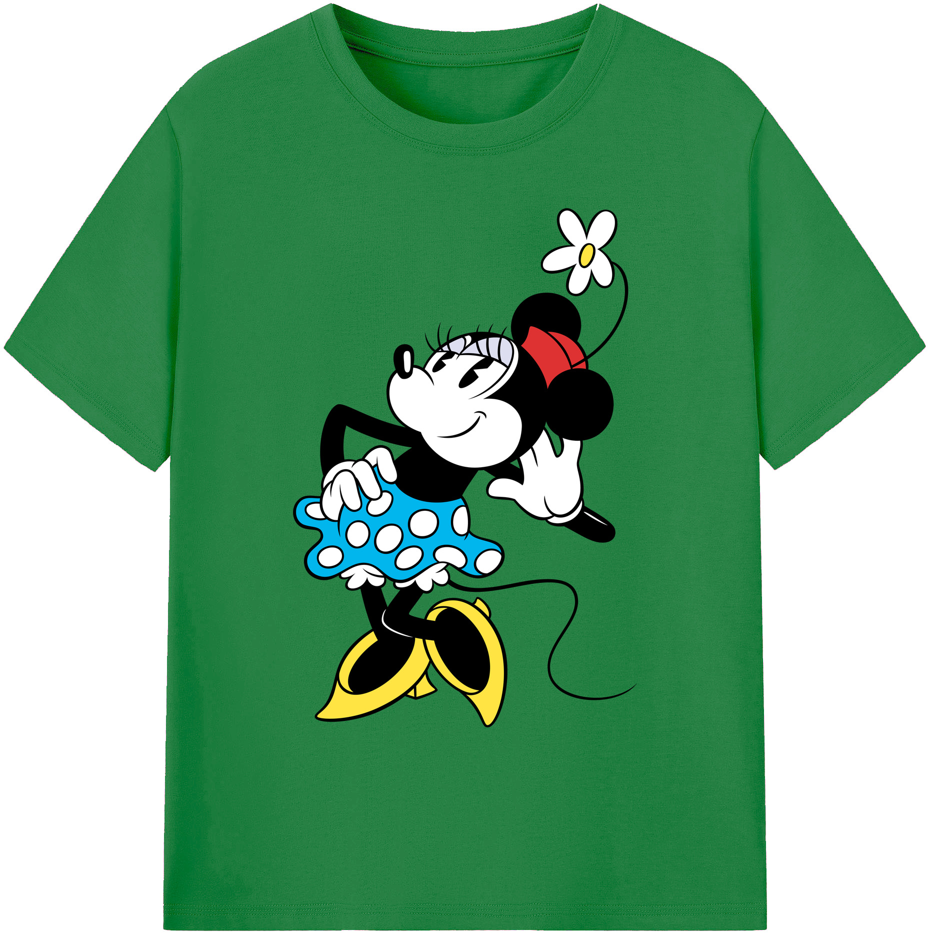 ミッキーマウス Mickey Mouse 綿100％ メンズ半袖Tシャツ｜肌触りやわらか＆通気性