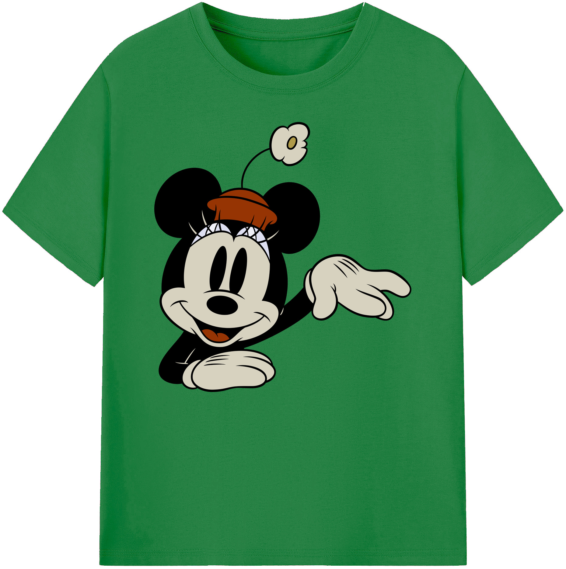 ミッキーマウス Mickey Mouse 綿100％ メンズ半袖Tシャツ｜肌触りやわらか＆通気性