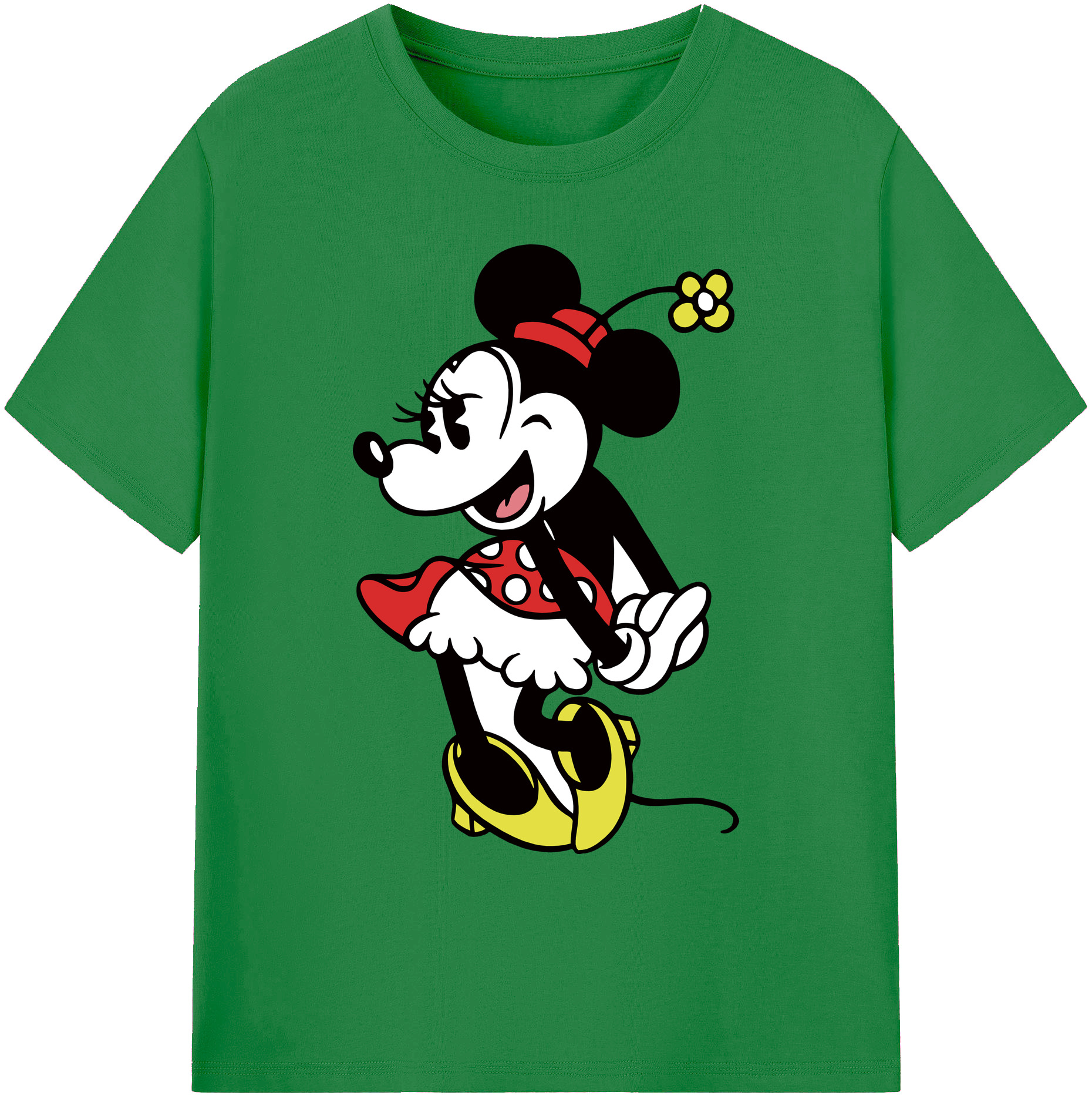 ミッキーマウス Mickey Mouse 綿100％ メンズ半袖Tシャツ｜肌触りやわらか＆通気性