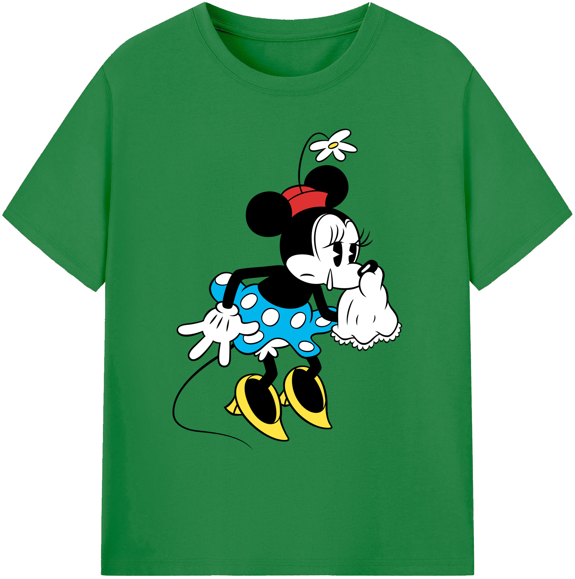 ミッキーマウス Mickey Mouse 綿100％ メンズ半袖Tシャツ｜肌触りやわらか＆通気性