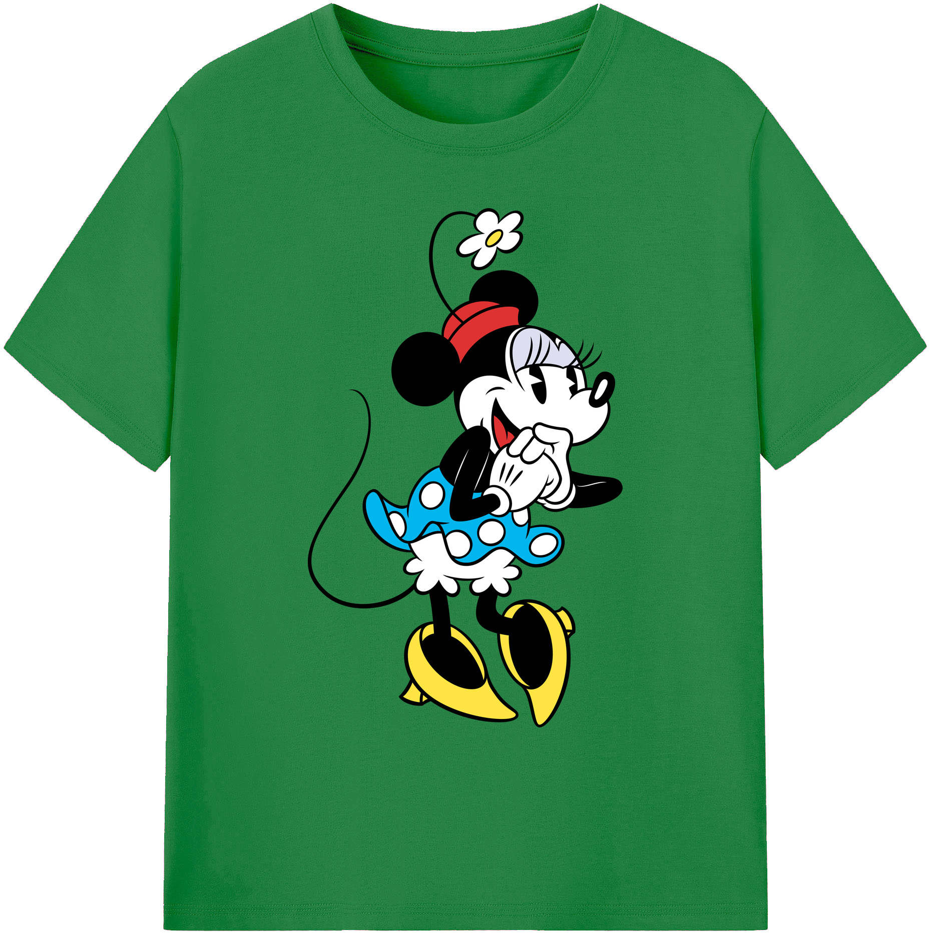 ミッキーマウス Mickey Mouse 綿100％ メンズ半袖Tシャツ｜肌触りやわらか＆通気性