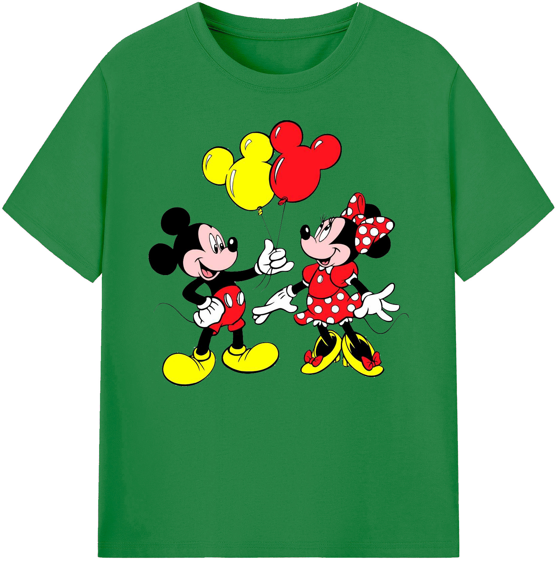 ミッキーマウス Mickey Mouse 綿100％ メンズ半袖Tシャツ｜肌触りやわらか＆通気性