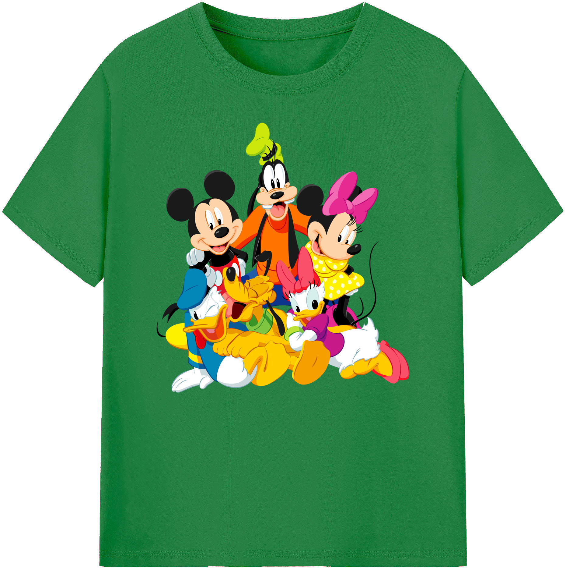 ミッキーマウス Mickey Mouse 綿100％ メンズ半袖Tシャツ｜肌触りやわらか＆通気性