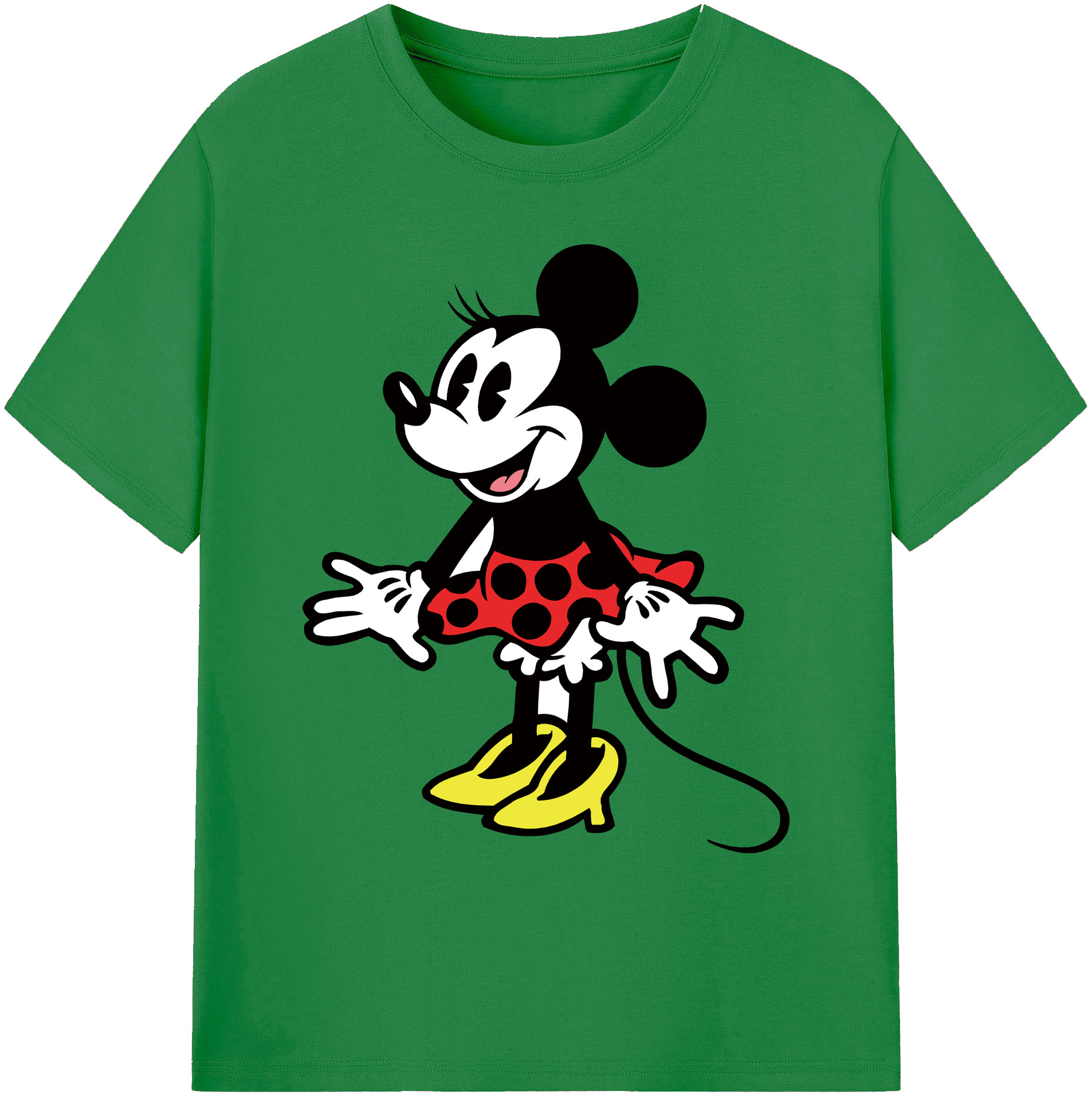 ミッキーマウス Mickey Mouse 綿100％ メンズ半袖Tシャツ｜肌触りやわらか＆通気性