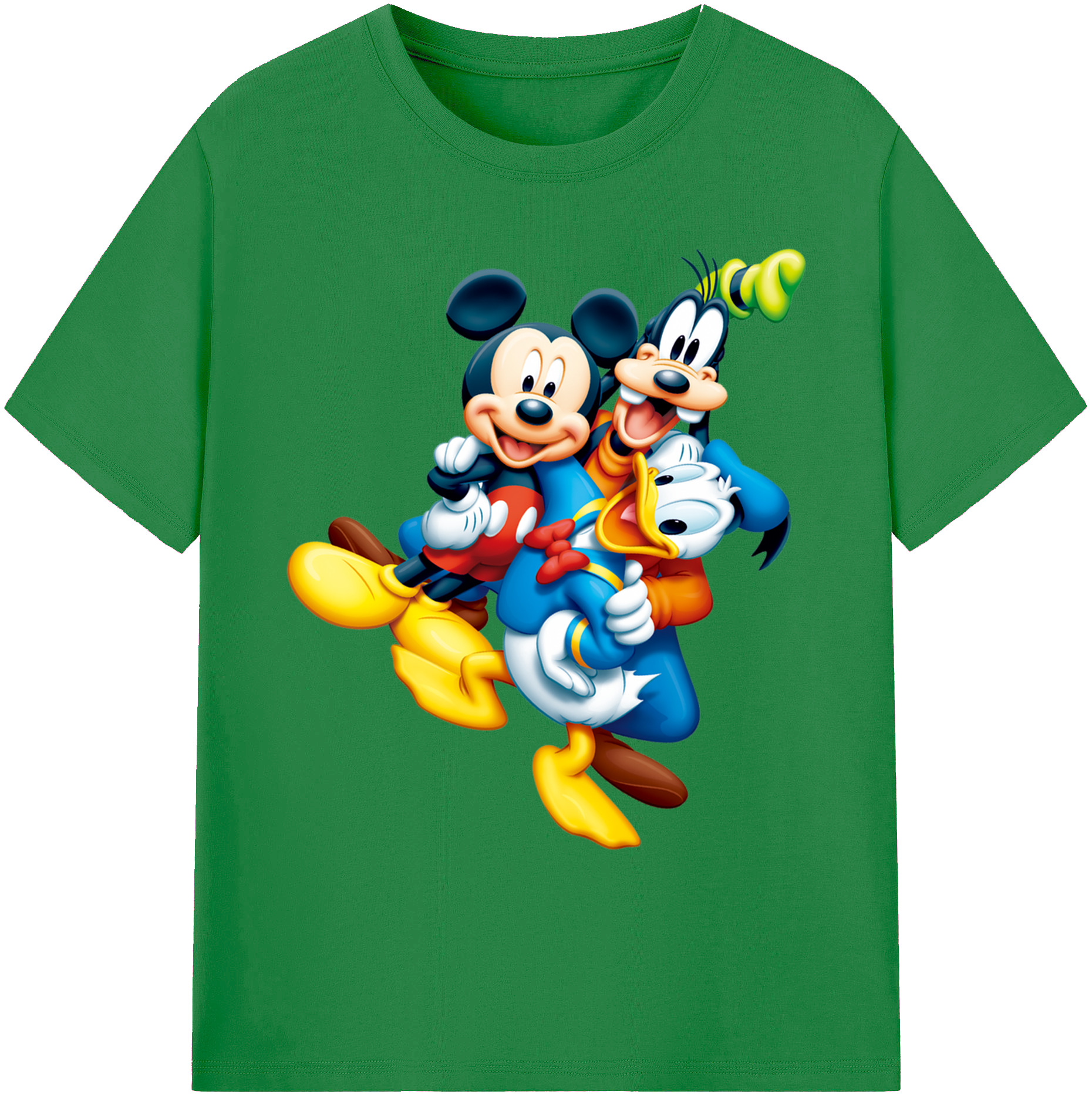 ミッキーマウス Mickey Mouse 綿100％ メンズ半袖Tシャツ｜肌触りやわらか＆通気性