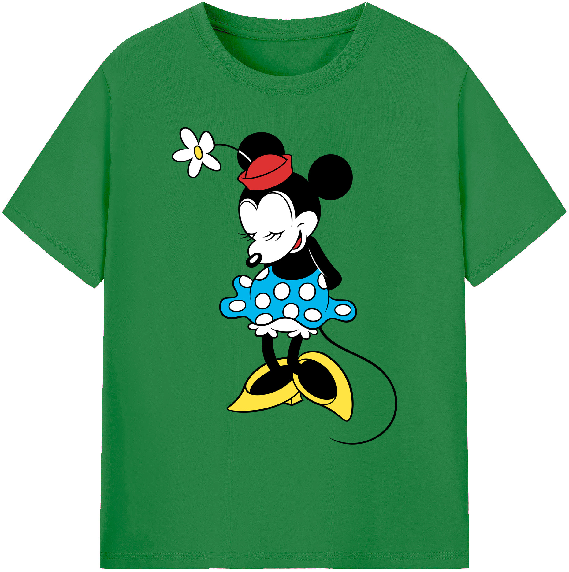 ミッキーマウス Mickey Mouse 綿100％ メンズ半袖Tシャツ｜肌触りやわらか＆通気性