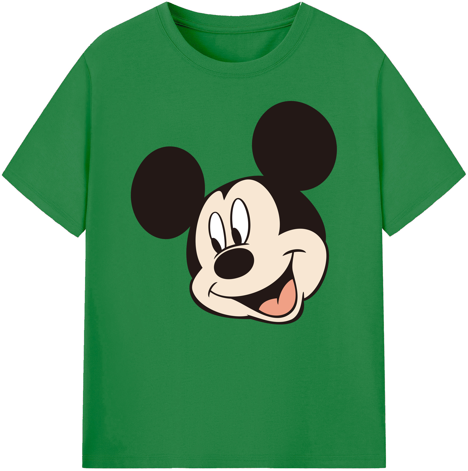 ミッキーマウス Mickey Mouse 綿100％ メンズ半袖Tシャツ｜肌触りやわらか＆通気性
