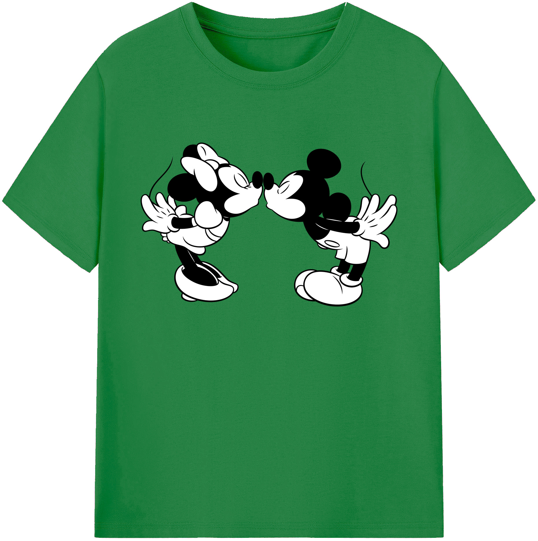 ミッキーマウス Mickey Mouse 綿100％ メンズ半袖Tシャツ｜肌触りやわらか＆通気性