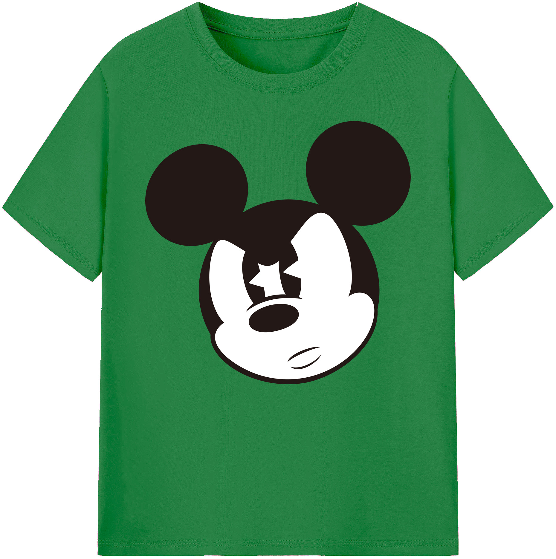 ミッキーマウス Mickey Mouse 綿100％ メンズ半袖Tシャツ｜肌触りやわらか＆通気性
