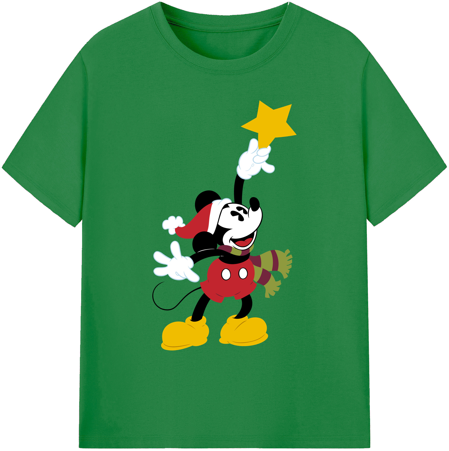 ミッキーマウス Mickey Mouse 綿100％ メンズ半袖Tシャツ｜肌触りやわらか＆通気性