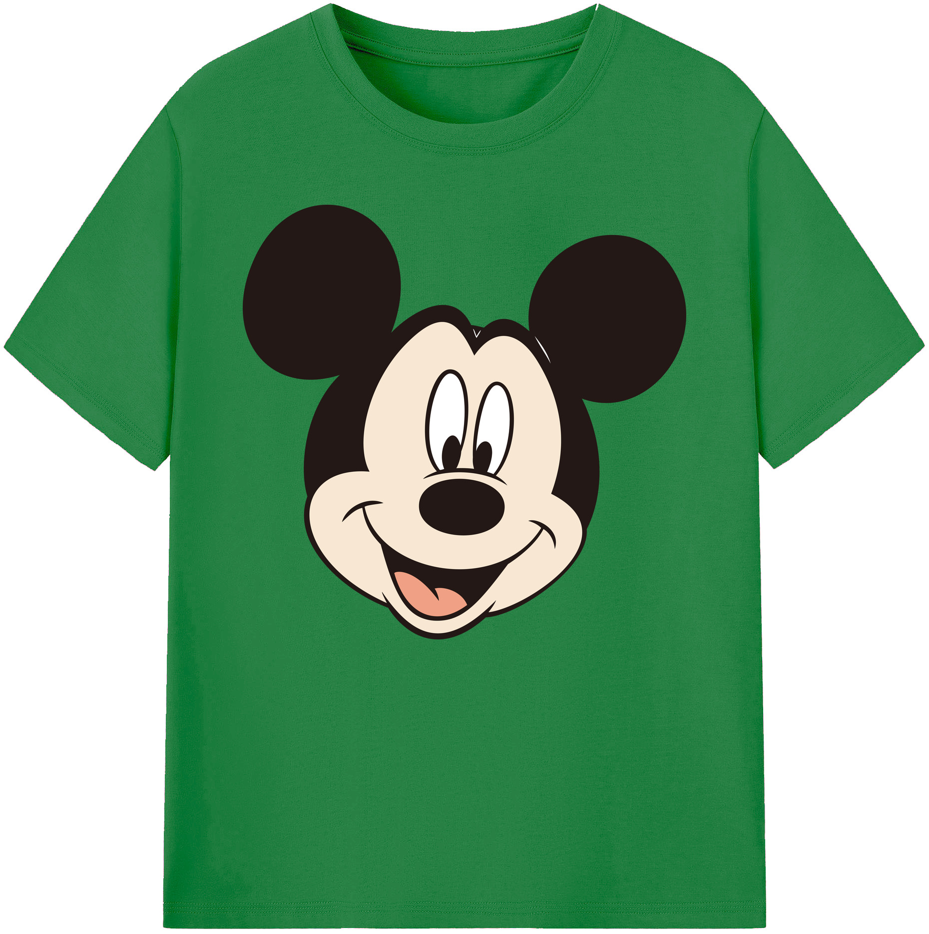 ミッキーマウス Mickey Mouse 綿100％ メンズ半袖Tシャツ｜肌触りやわらか＆通気性