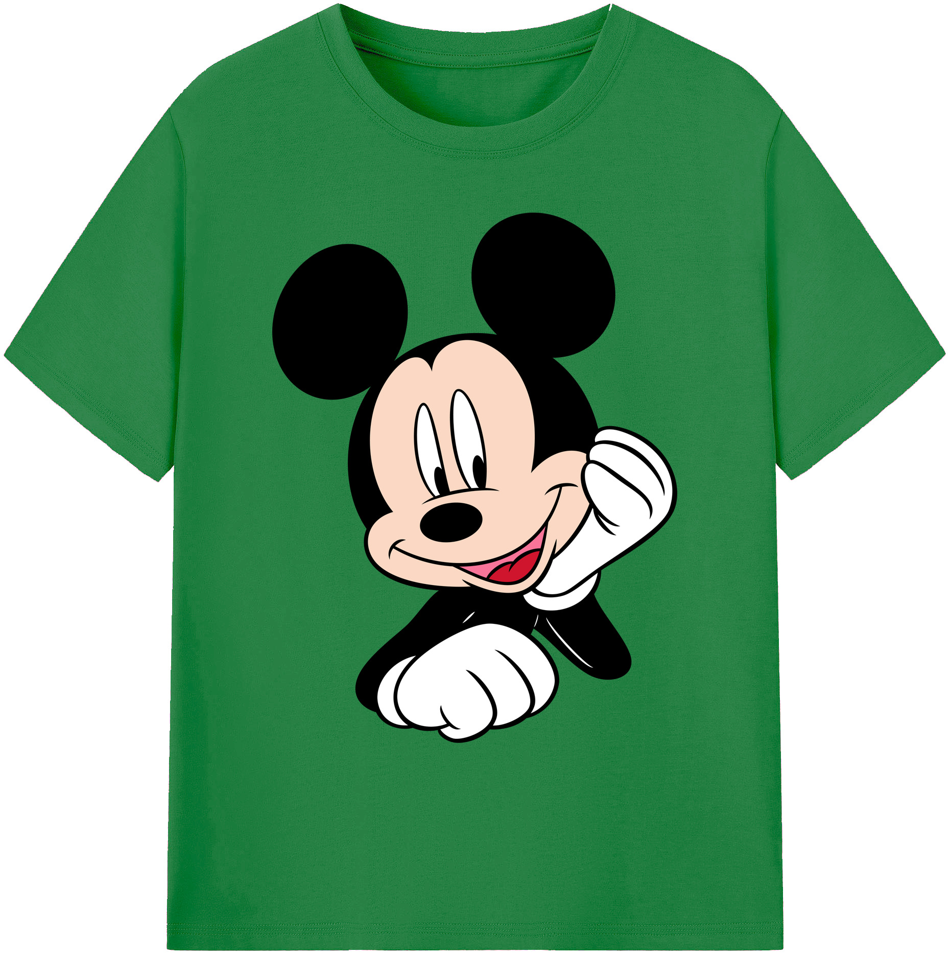 ミッキーマウス Mickey Mouse 綿100％ メンズ半袖Tシャツ｜肌触りやわらか＆通気性