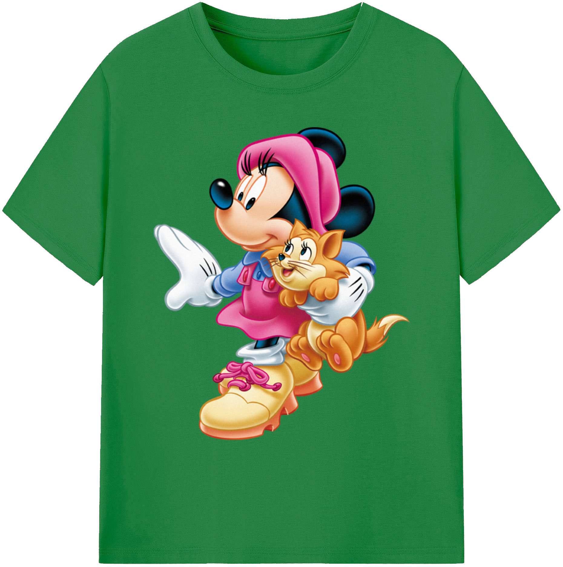 ミッキーマウス Mickey Mouse 綿100％ メンズ半袖Tシャツ｜肌触りやわらか＆通気性
