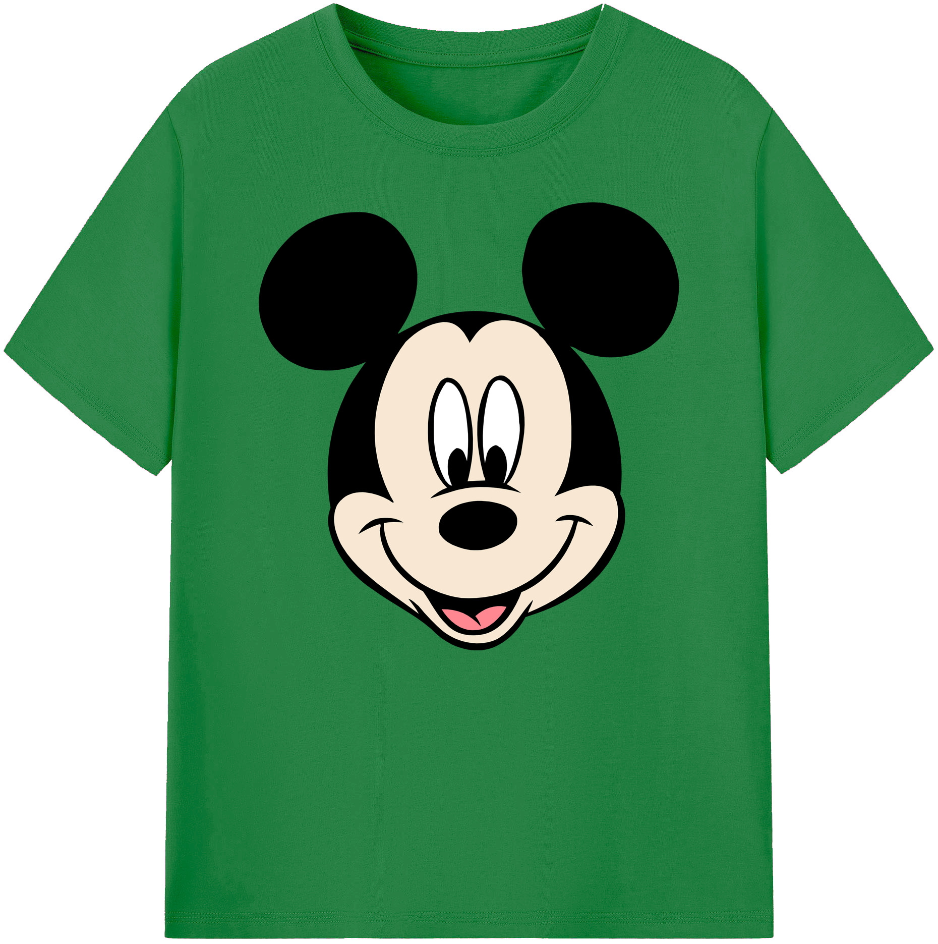 ミッキーマウス Mickey Mouse 綿100％ メンズ半袖Tシャツ｜肌触りやわらか＆通気性