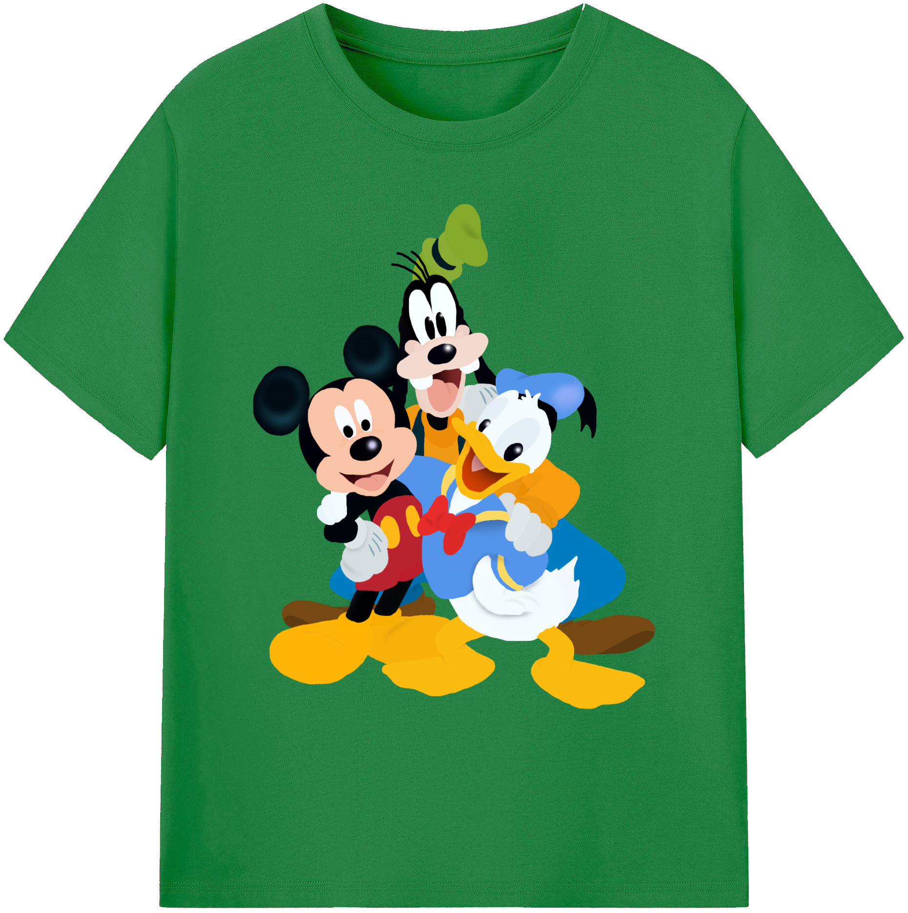 ミッキーマウス Mickey Mouse 綿100％ メンズ半袖Tシャツ｜肌触りやわらか＆通気性