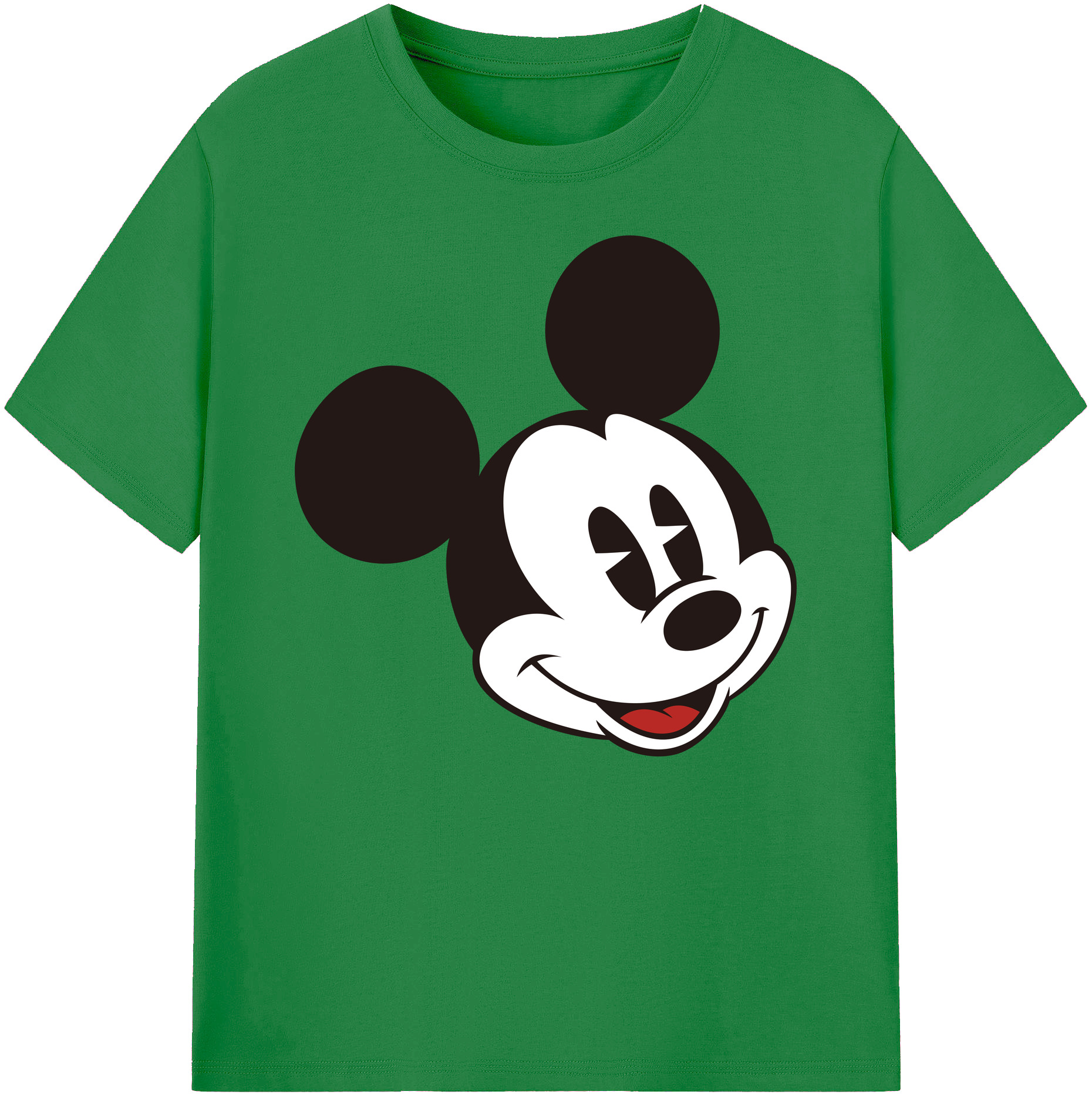 ミッキーマウス Mickey Mouse 綿100％ メンズ半袖Tシャツ｜肌触りやわらか＆通気性