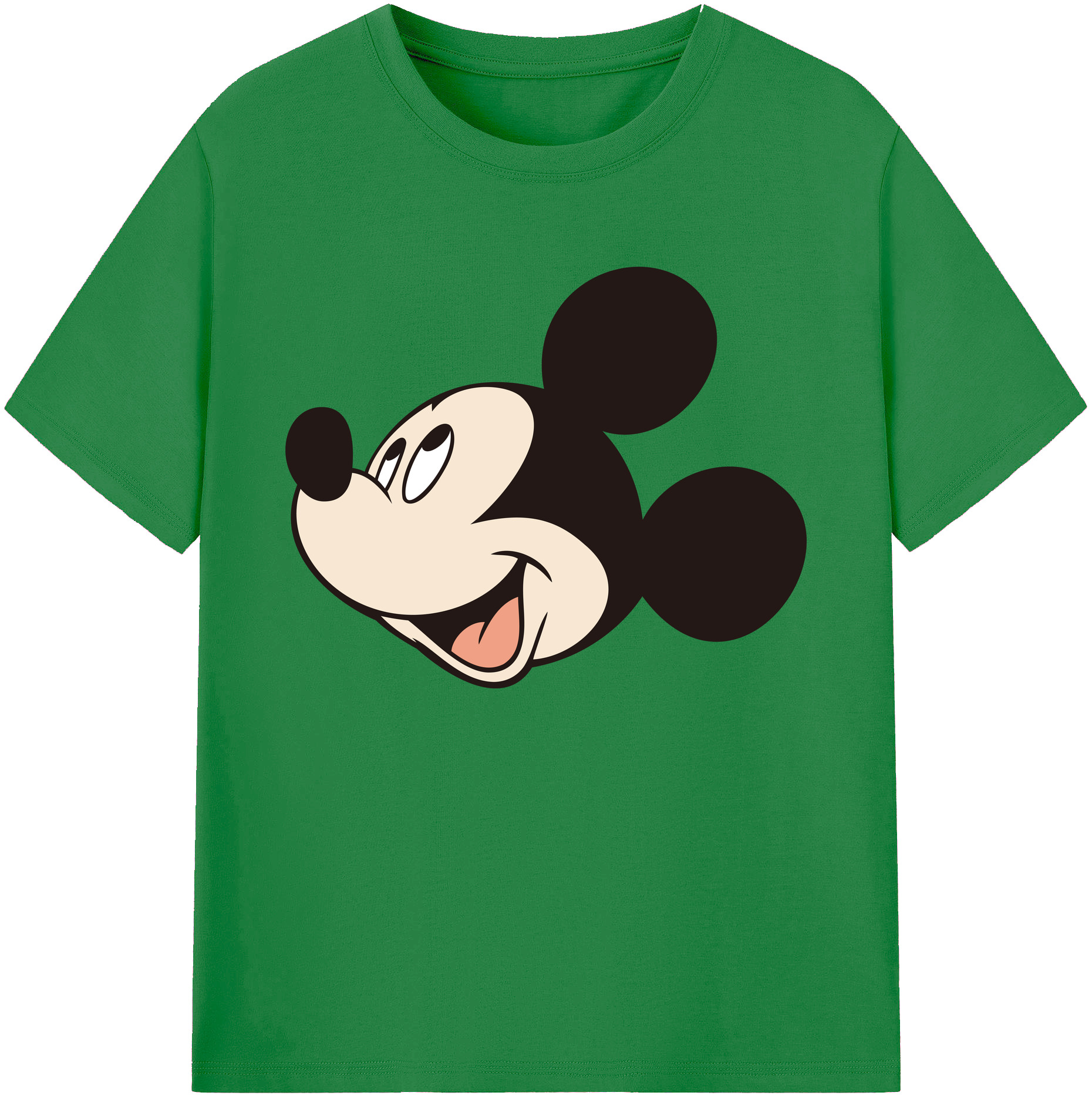 ミッキーマウス Mickey Mouse 綿100％ メンズ半袖Tシャツ｜肌触りやわらか＆通気性