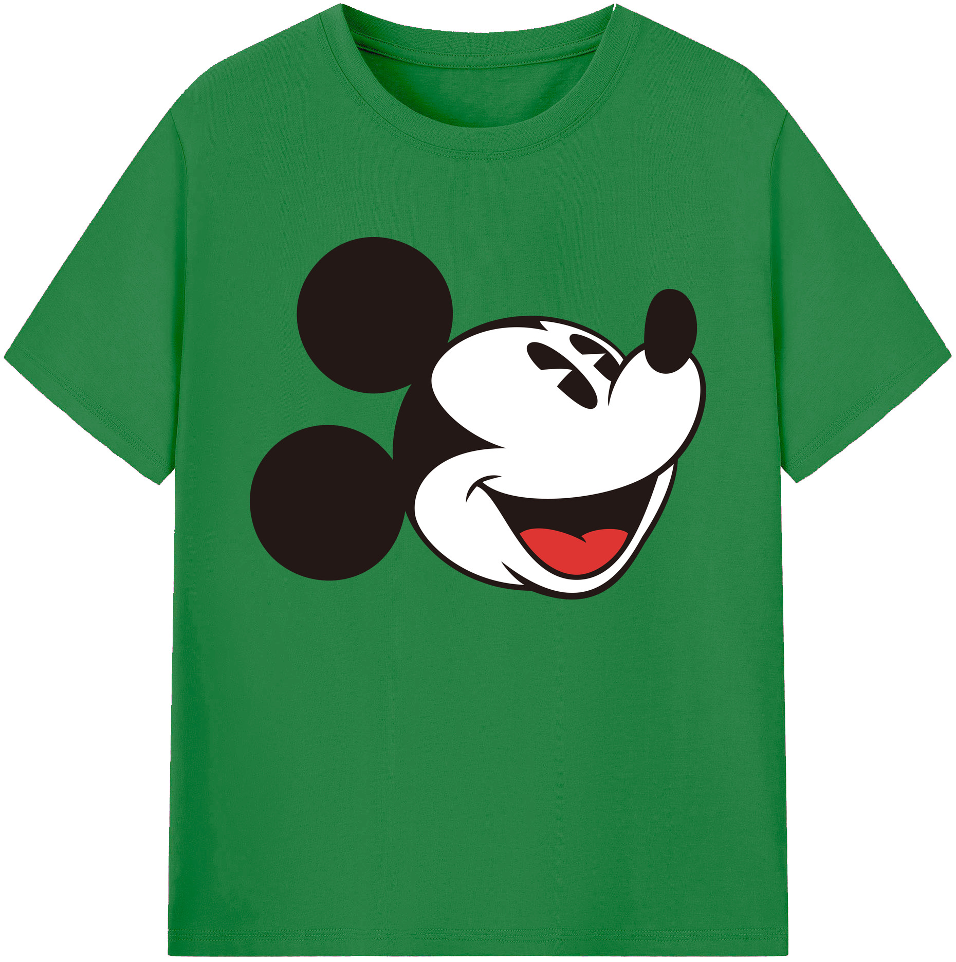 ミッキーマウス Mickey Mouse 綿100％ メンズ半袖Tシャツ｜肌触りやわらか＆通気性