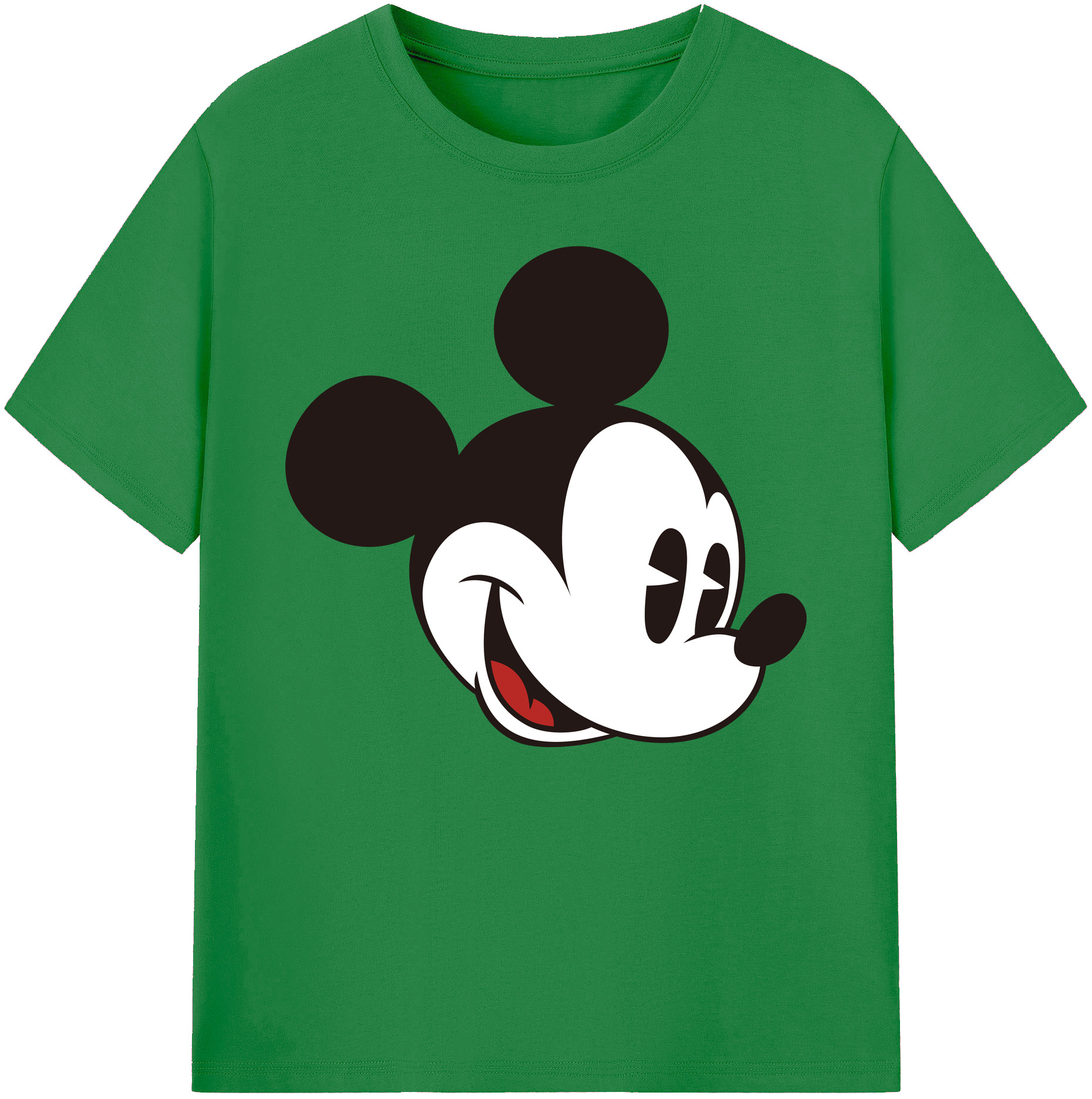 ミッキーマウス Mickey Mouse 綿100％ メンズ半袖Tシャツ｜肌触りやわらか＆通気性