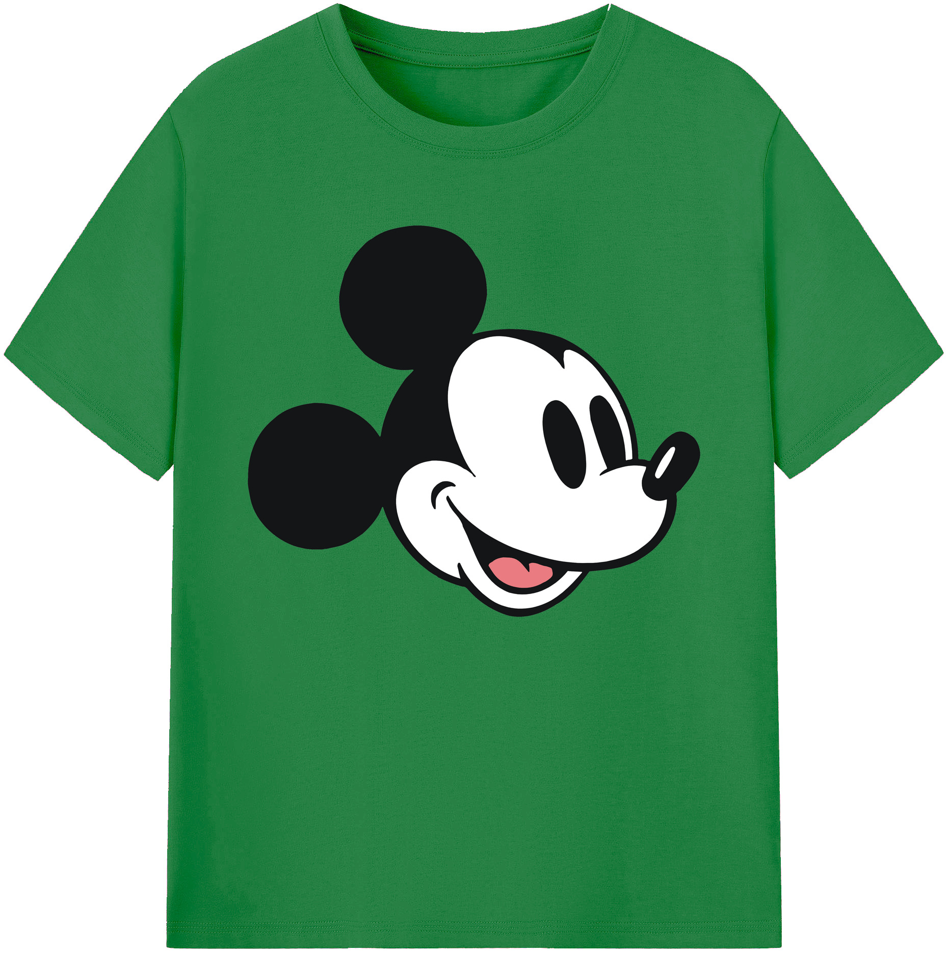 ミッキーマウス Mickey Mouse 綿100％ メンズ半袖Tシャツ｜肌触りやわらか＆通気性