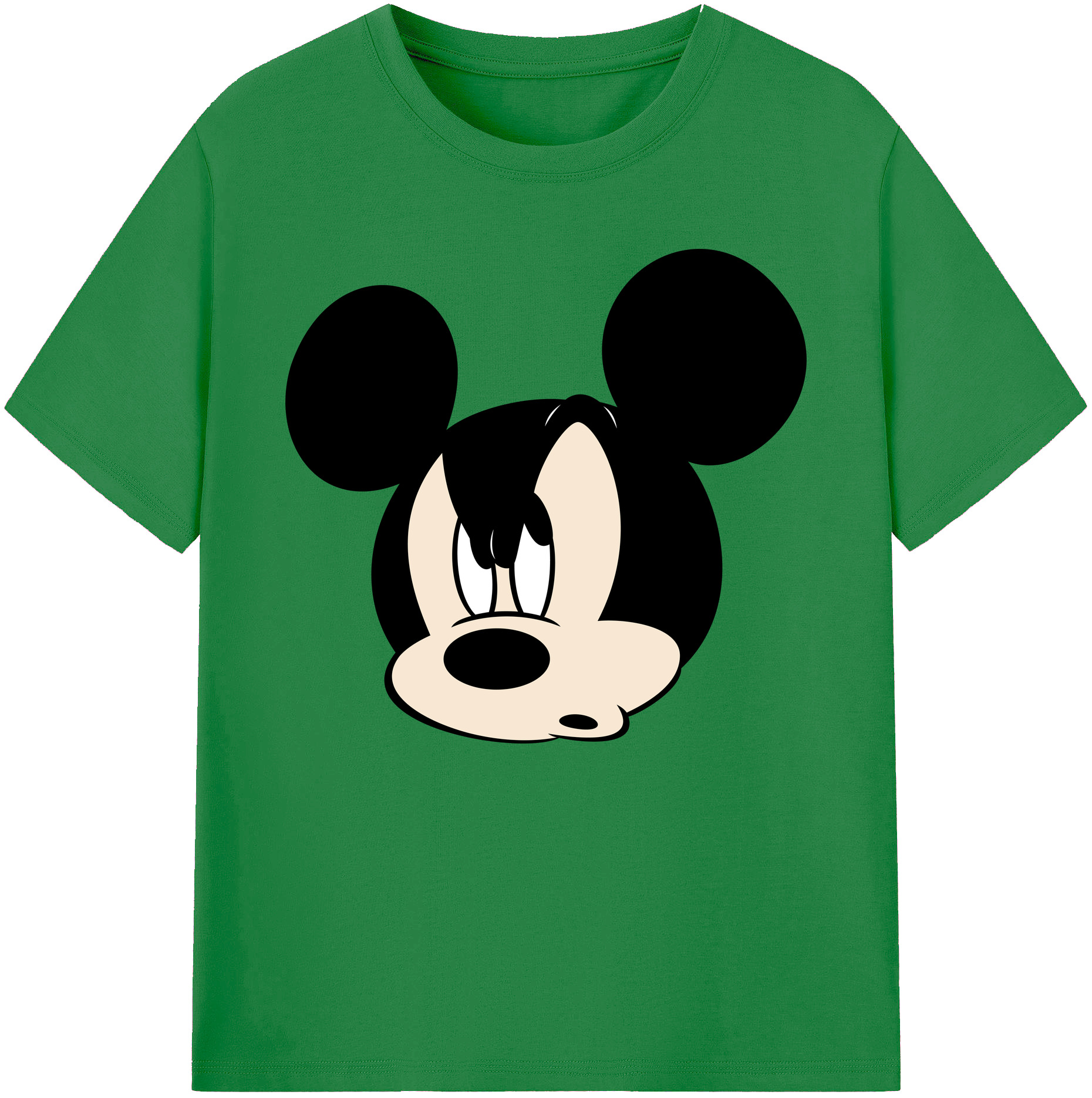 ミッキーマウス Mickey Mouse 綿100％ メンズ半袖Tシャツ｜肌触りやわらか＆通気性