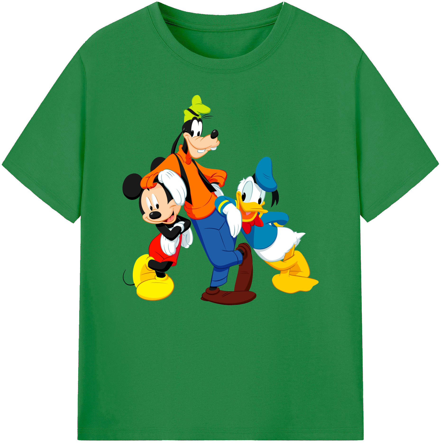 ミッキーマウス Mickey Mouse 綿100％ メンズ半袖Tシャツ｜肌触りやわらか＆通気性