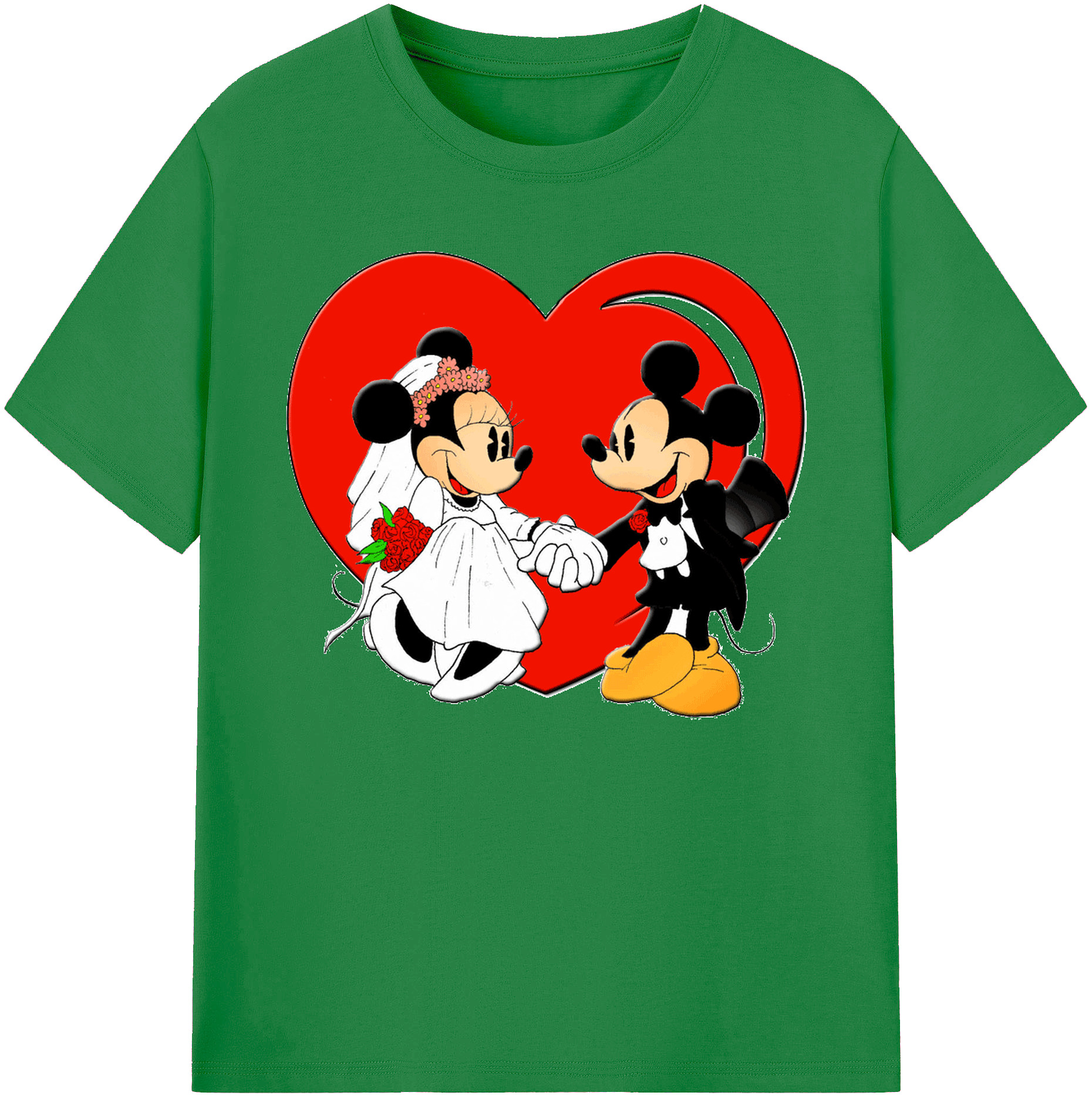 ミッキーマウス Mickey Mouse 綿100％ メンズ半袖Tシャツ｜肌触りやわらか＆通気性