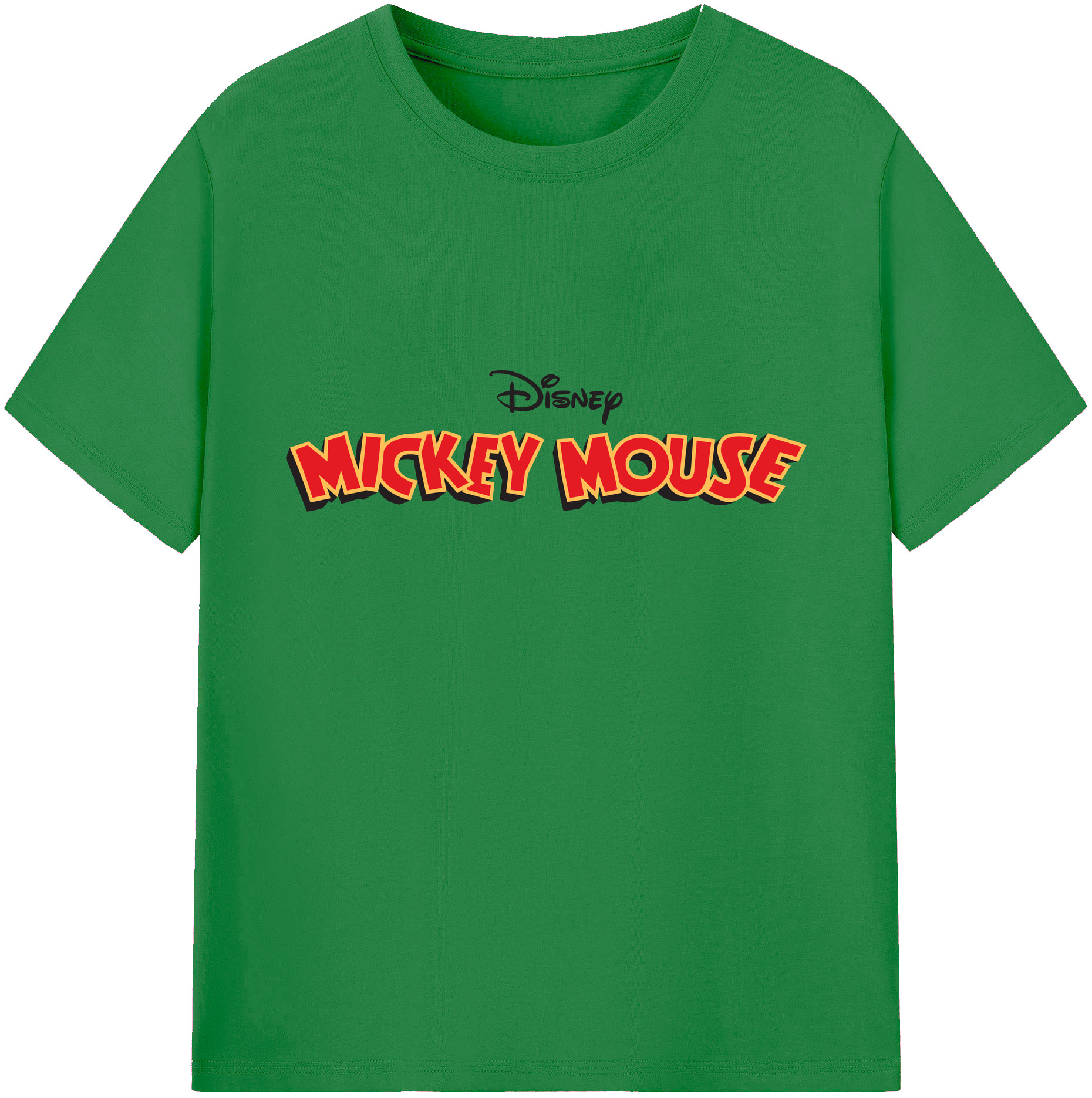 ミッキーマウス Mickey Mouse 綿100％ メンズ半袖Tシャツ｜肌触りやわらか＆通気性