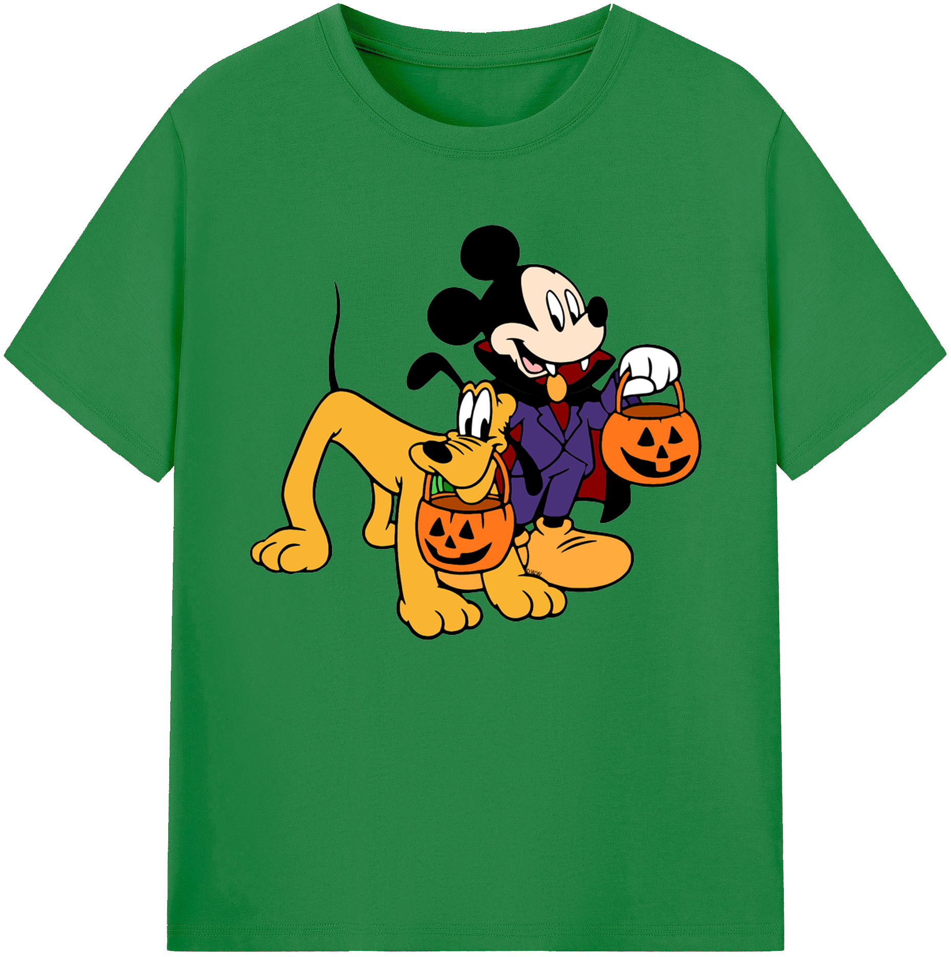 ミッキーマウス Mickey Mouse 綿100％ メンズ半袖Tシャツ｜肌触りやわらか＆通気性