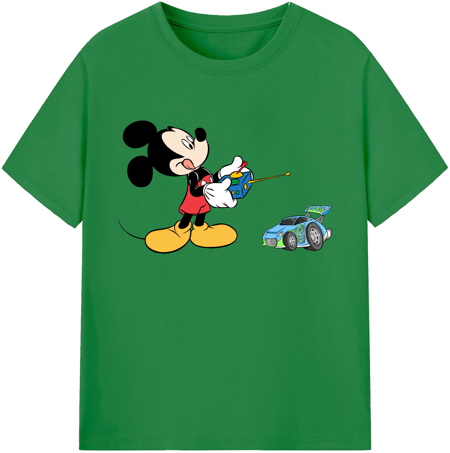 ミッキーマウス Mickey Mouse 綿100％ メンズ半袖Tシャツ｜肌触りやわらか＆通気性