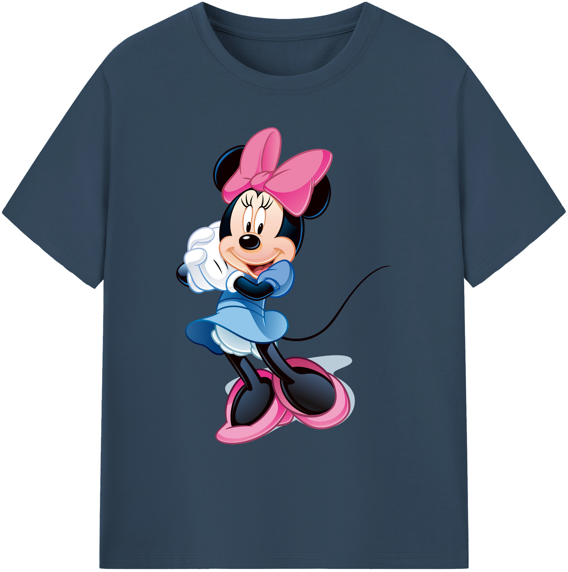 ミッキーマウス Mickey Mouse 綿100％ メンズ半袖Tシャツ｜肌触りやわらか＆通気性
