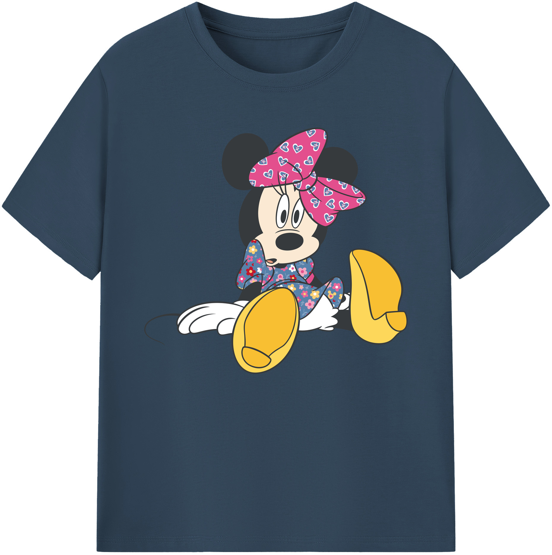 ミッキーマウス Mickey Mouse 綿100％ メンズ半袖Tシャツ｜肌触りやわらか＆通気性