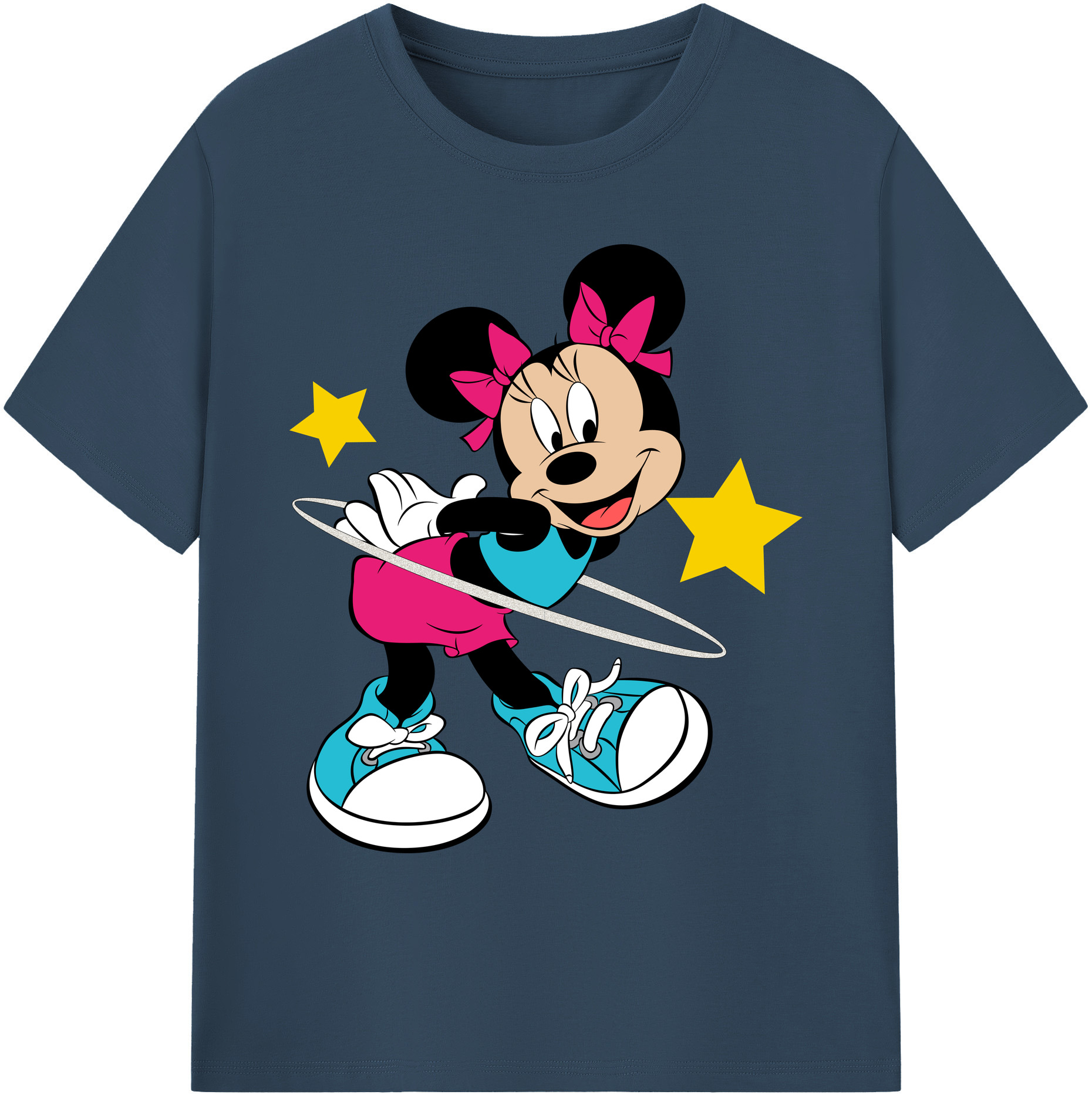 ミッキーマウス Mickey Mouse 綿100％ メンズ半袖Tシャツ｜肌触りやわらか＆通気性
