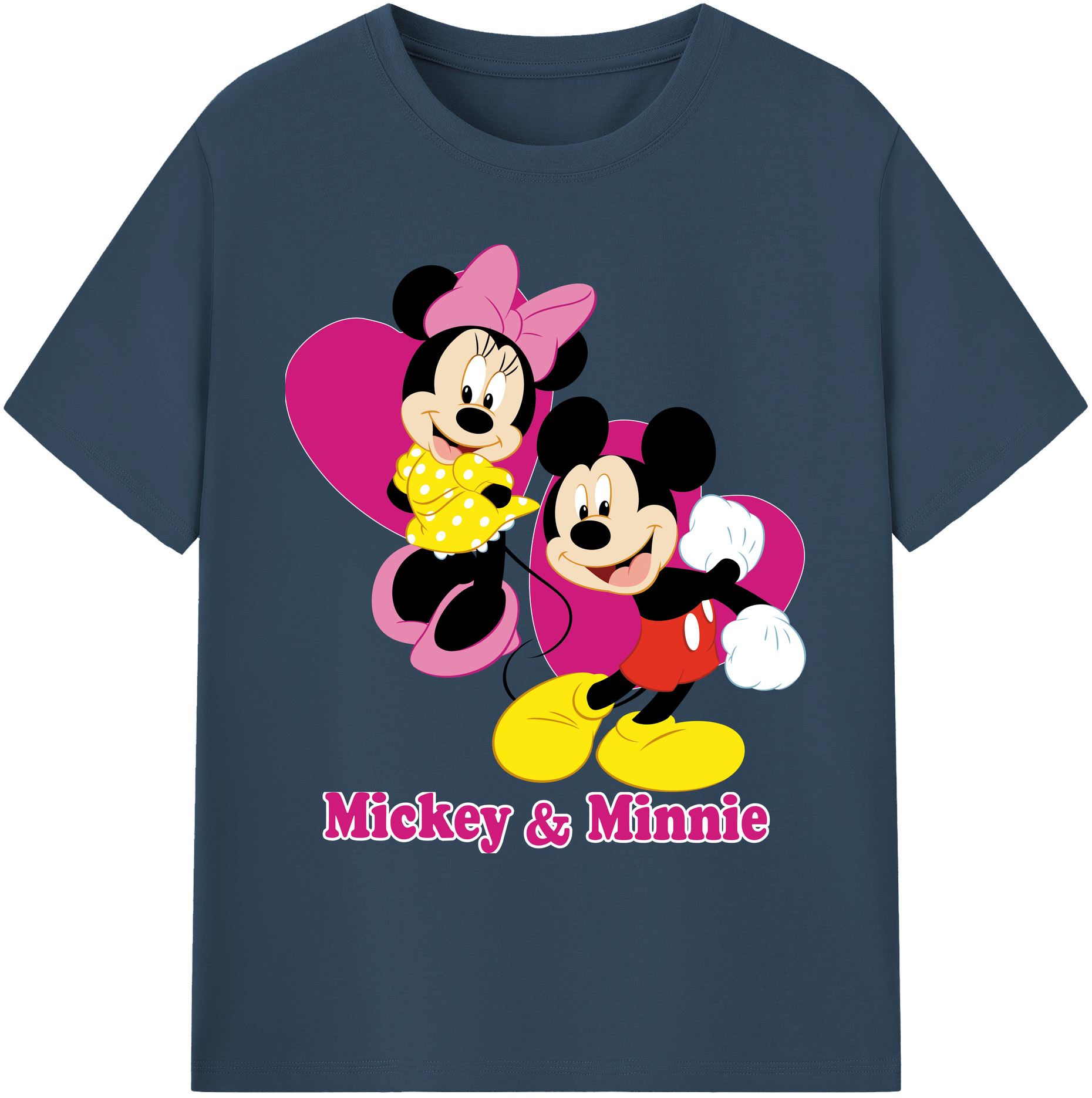 ミッキーマウス Mickey Mouse 綿100％ メンズ半袖Tシャツ｜肌触りやわらか＆通気性
